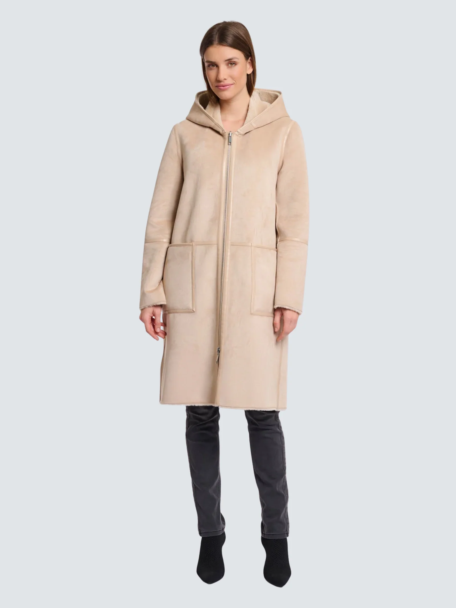 Cappotto "Ova reversible coat" Rino & Pelle beige - Image 3