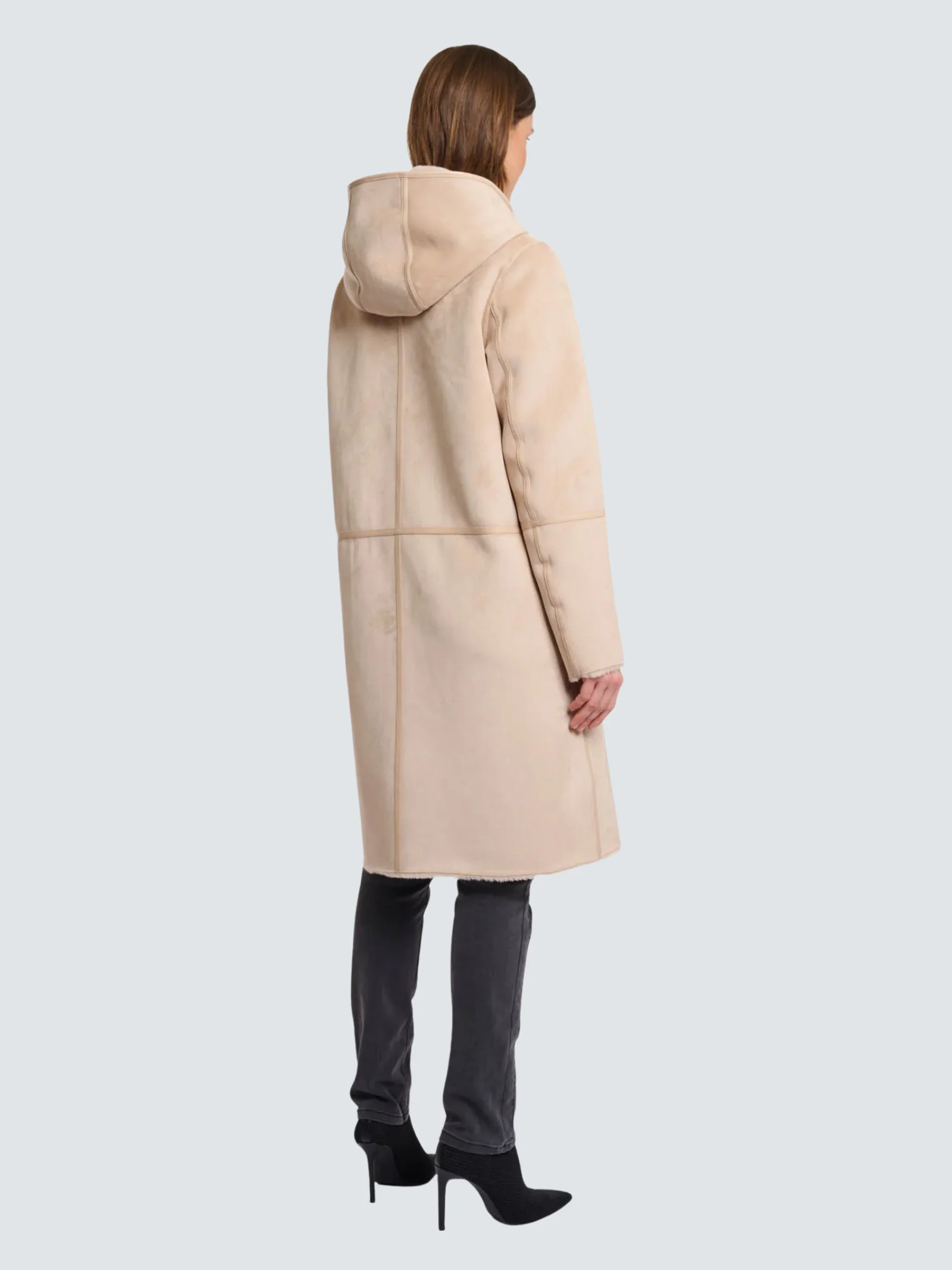 Cappotto "Ova reversible coat" Rino & Pelle beige - Image 4