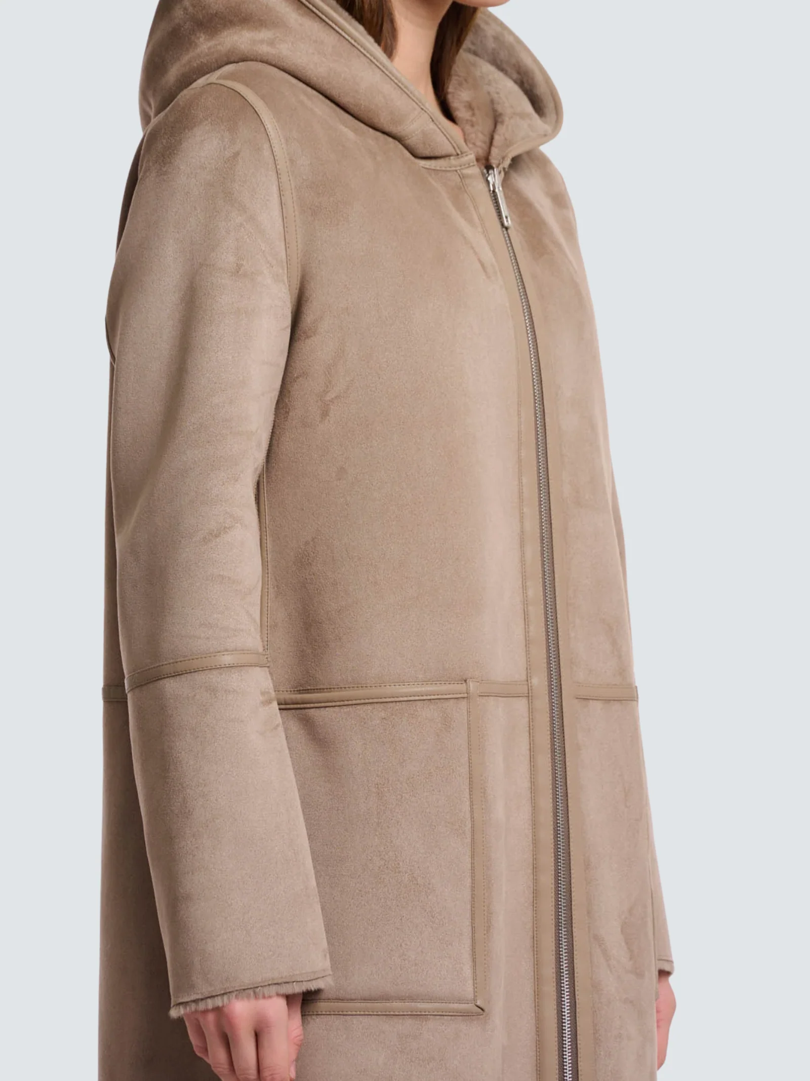 Cappotto "Ova reversible coat" Rino & Pelle marrone - Image 2
