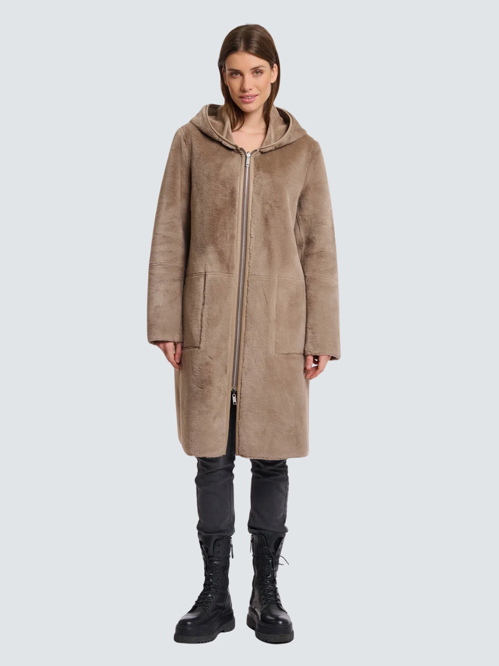 Cappotto "Ova reversible coat" Rino & Pelle marrone - Image 3