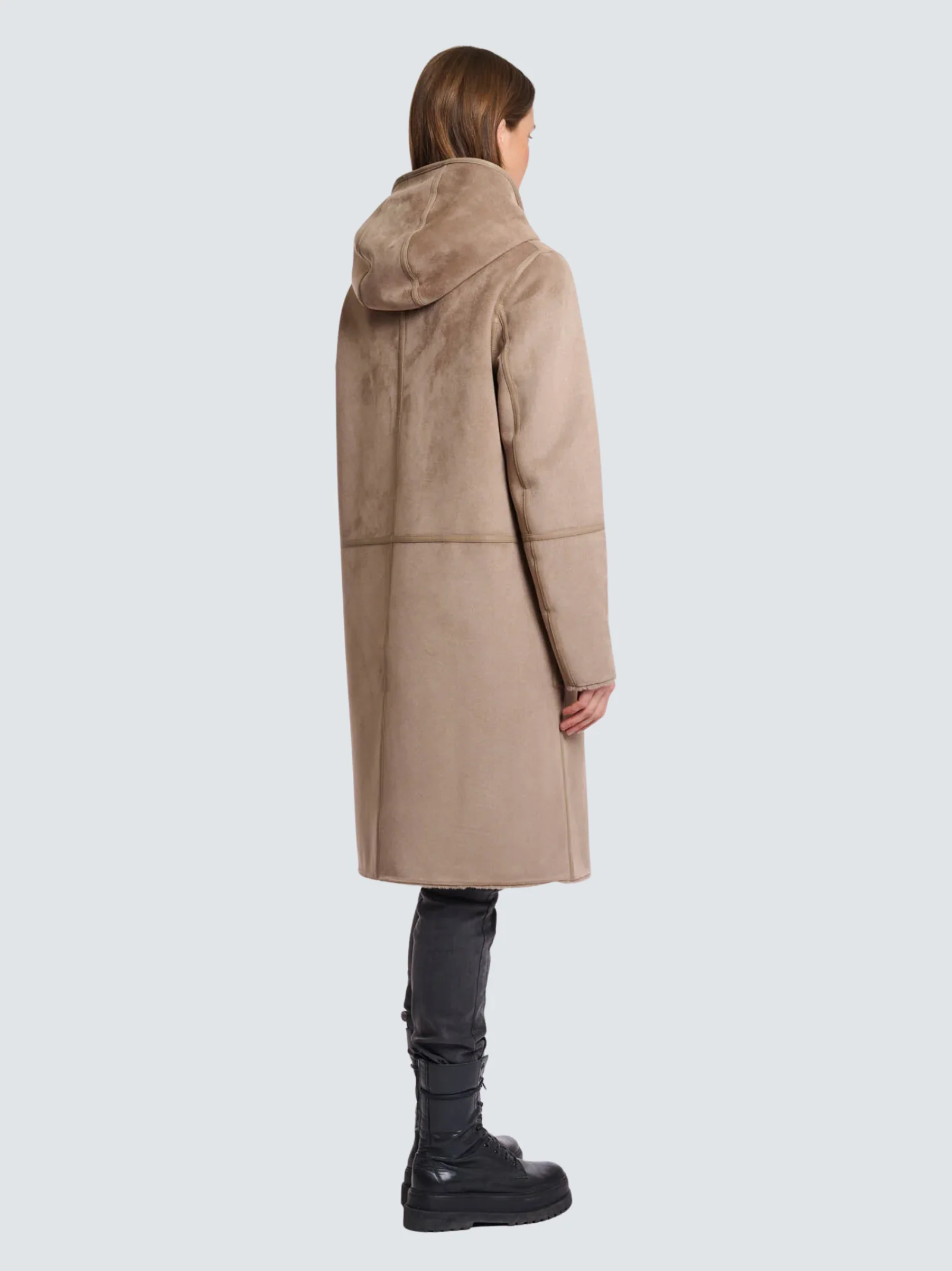 Cappotto "Ova reversible coat" Rino & Pelle marrone - Image 4