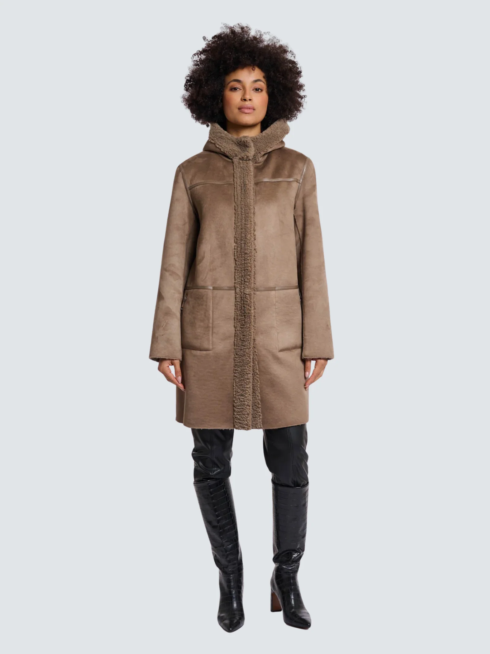 Cappotto "Reversible coat" Rino & Pelle marrone - Image 3