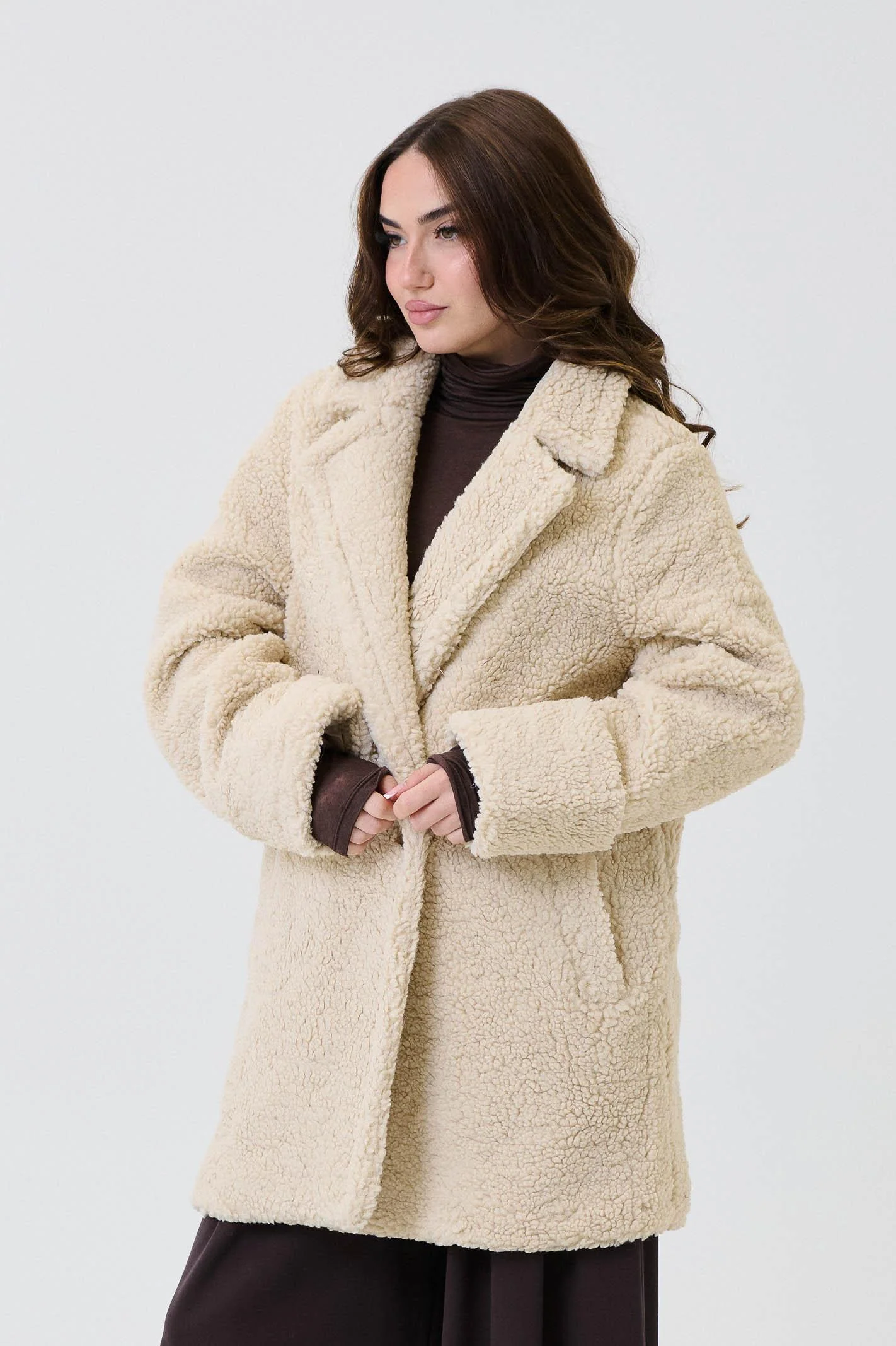 Cappotto teddy Armoire beige - Image 2