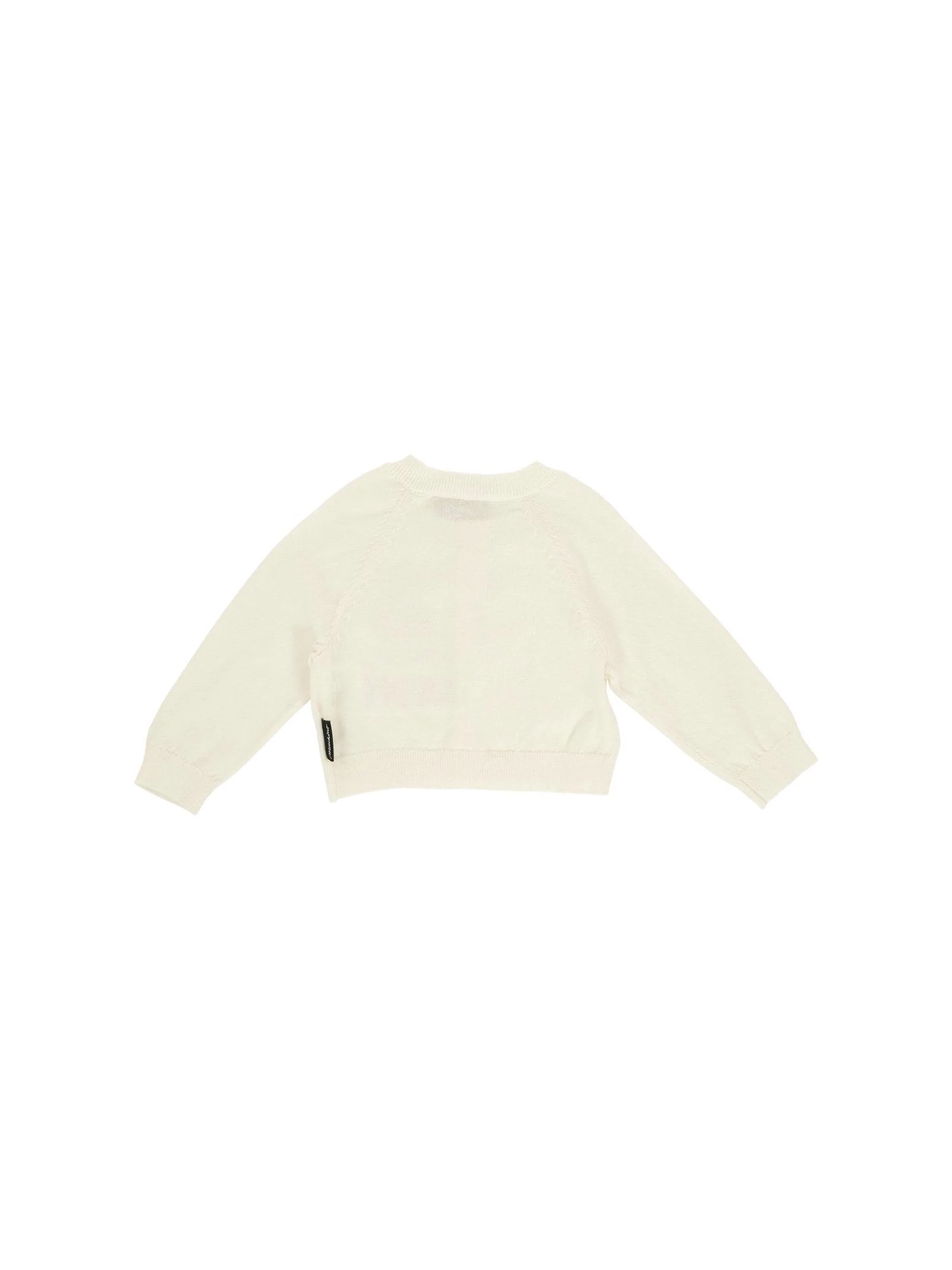 Cardigan Moschino bianco con patch teddy - Image 2