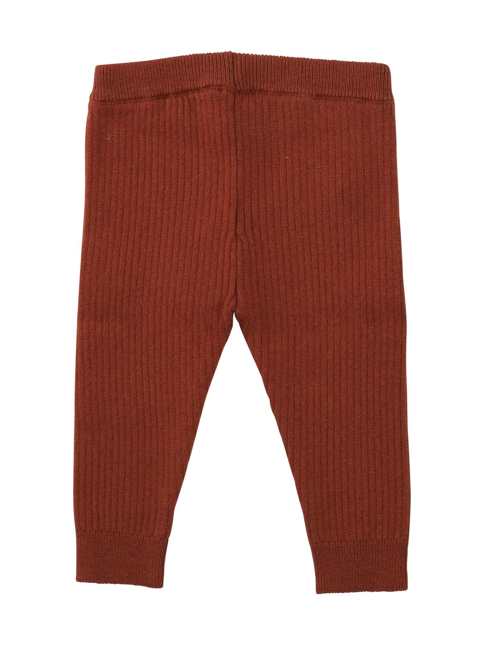 Leggings marrone a coste - Image 2