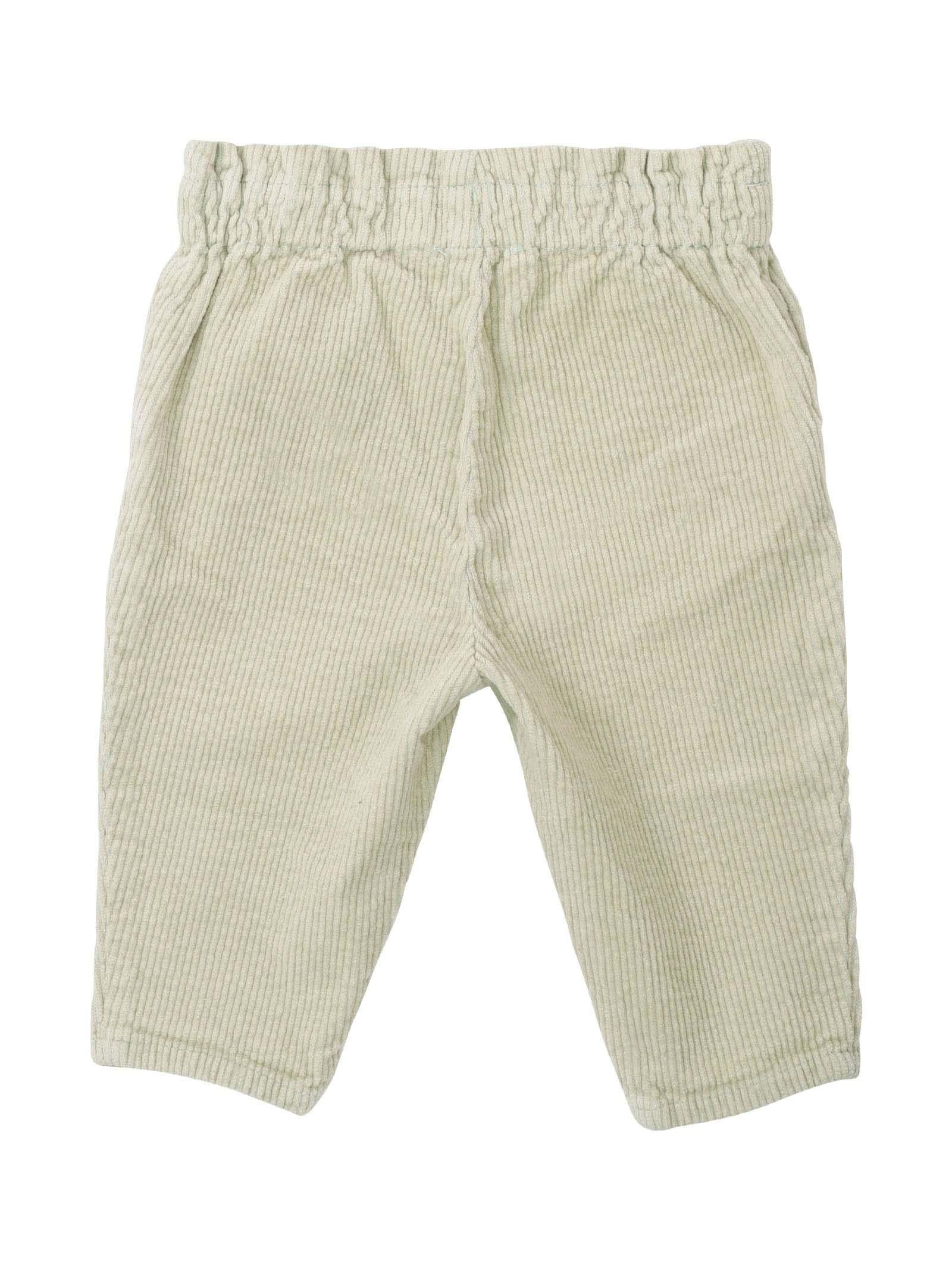 Pantalone a costine verde menta - Image 2