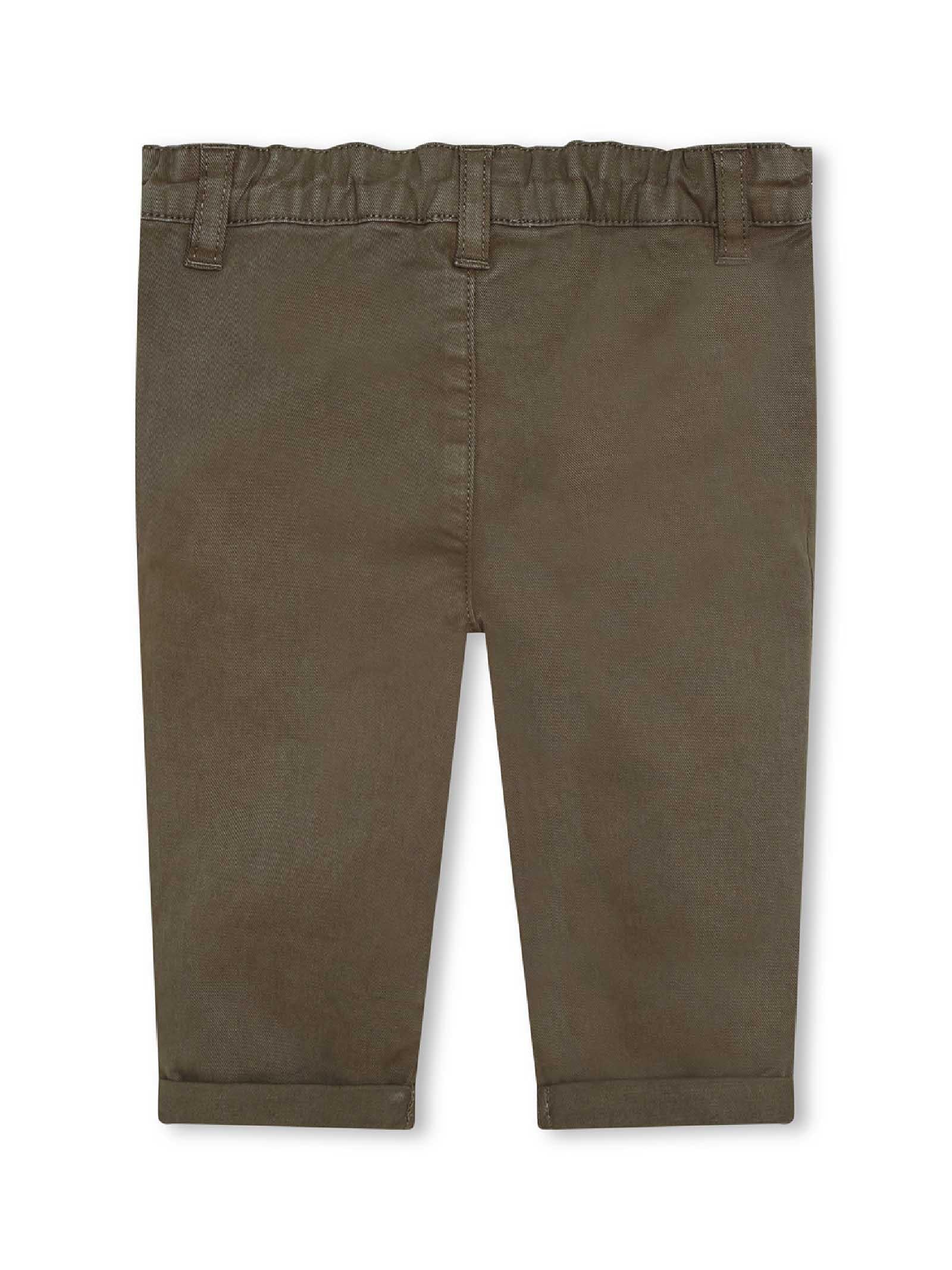 Pantalone slim fit verde militare - Image 2
