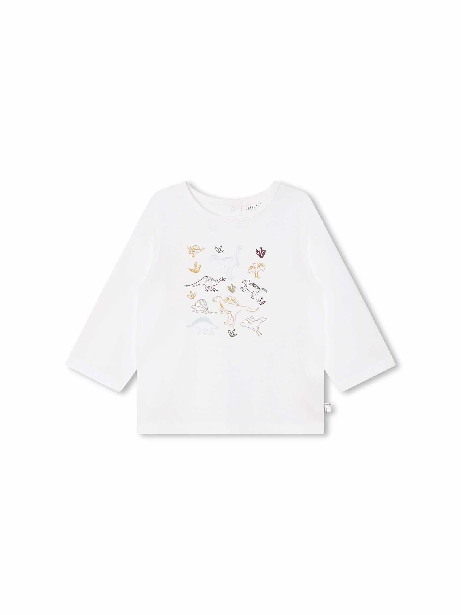 T-shirt bianca con stampa animali