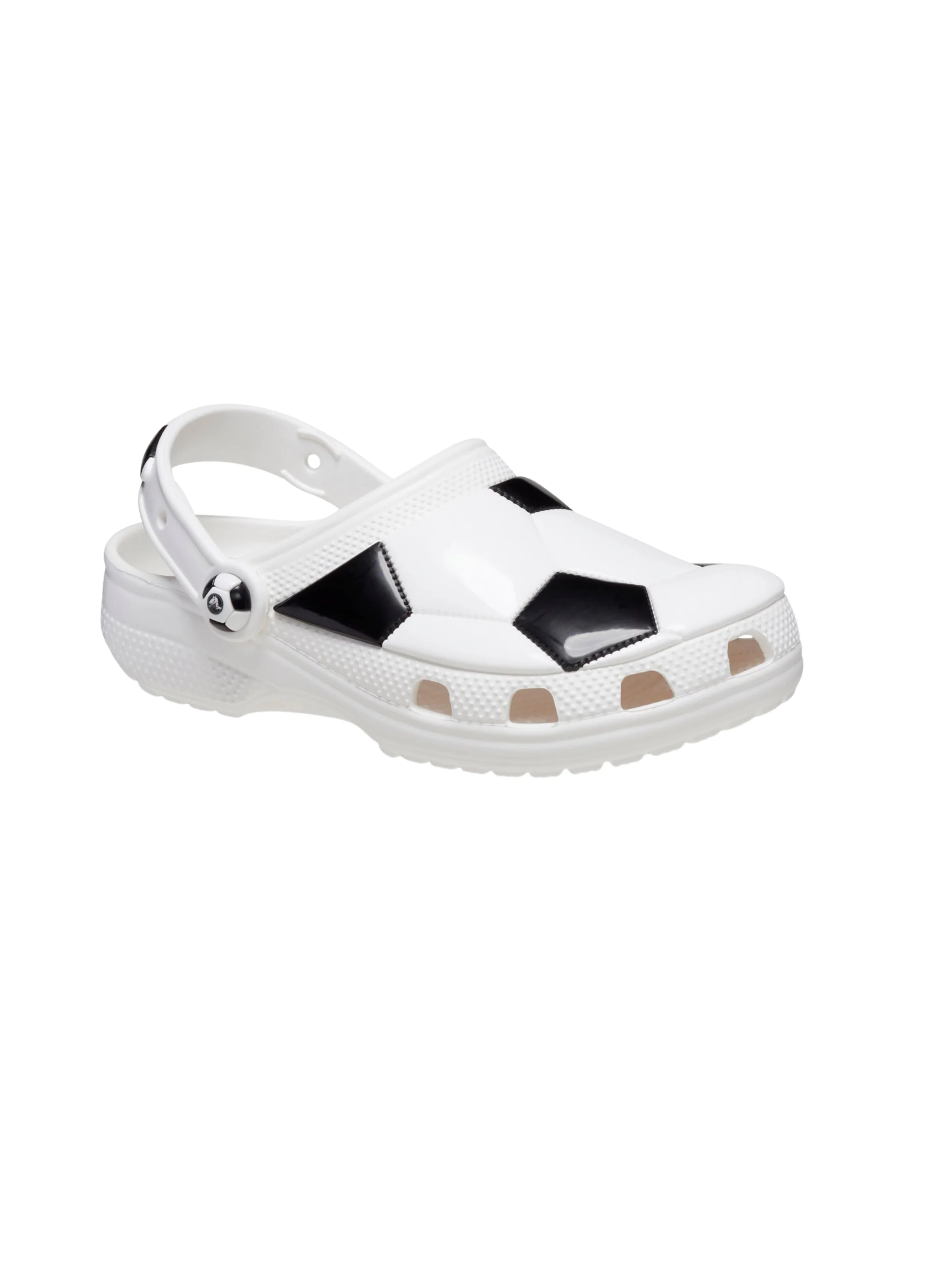 Ciabatte "Classic Soccer Ball Clog K" Crocs bianche - Image 3