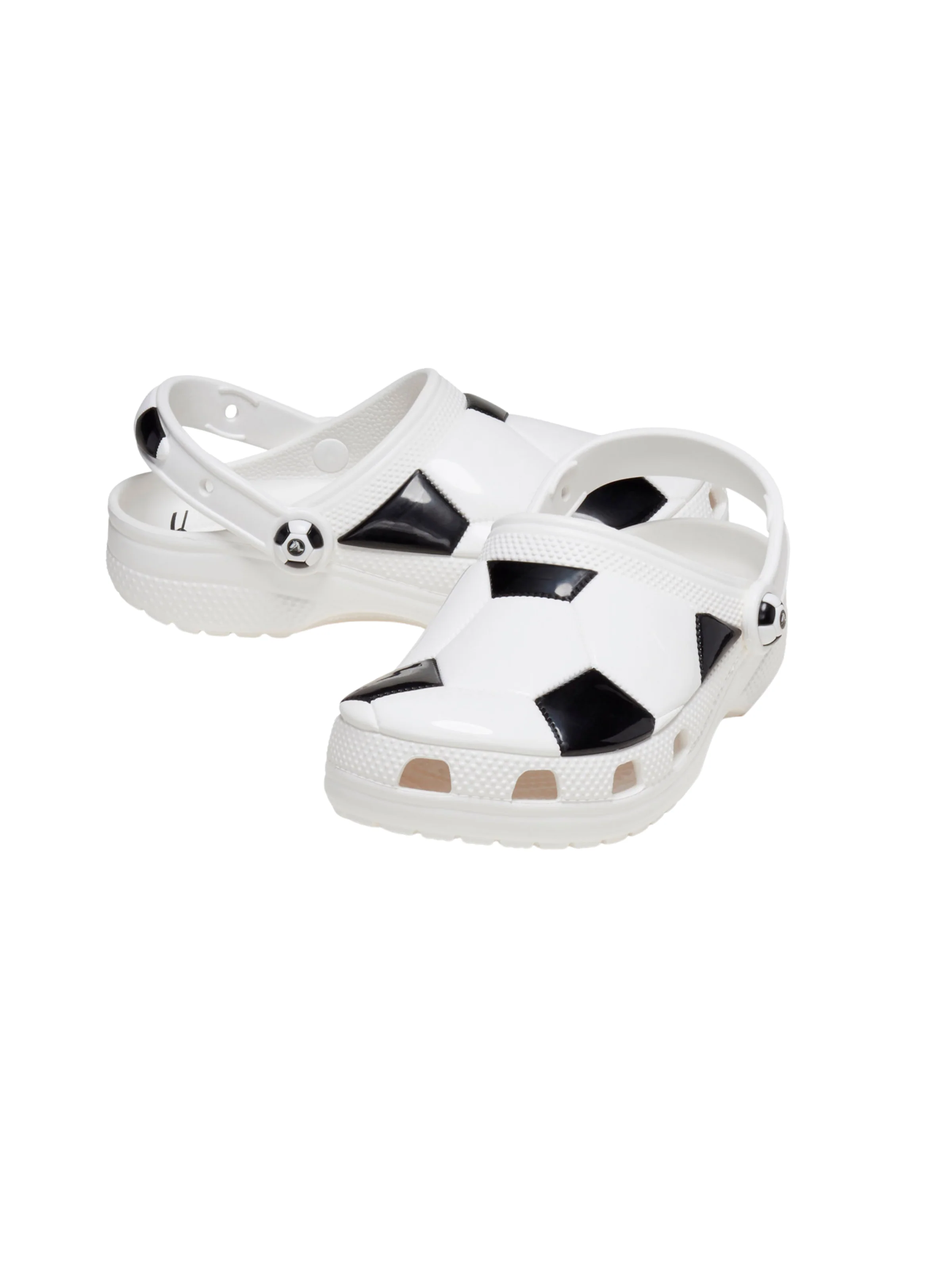 Ciabatte "Classic Soccer Ball Clog T" Crocs bianche - Image 3