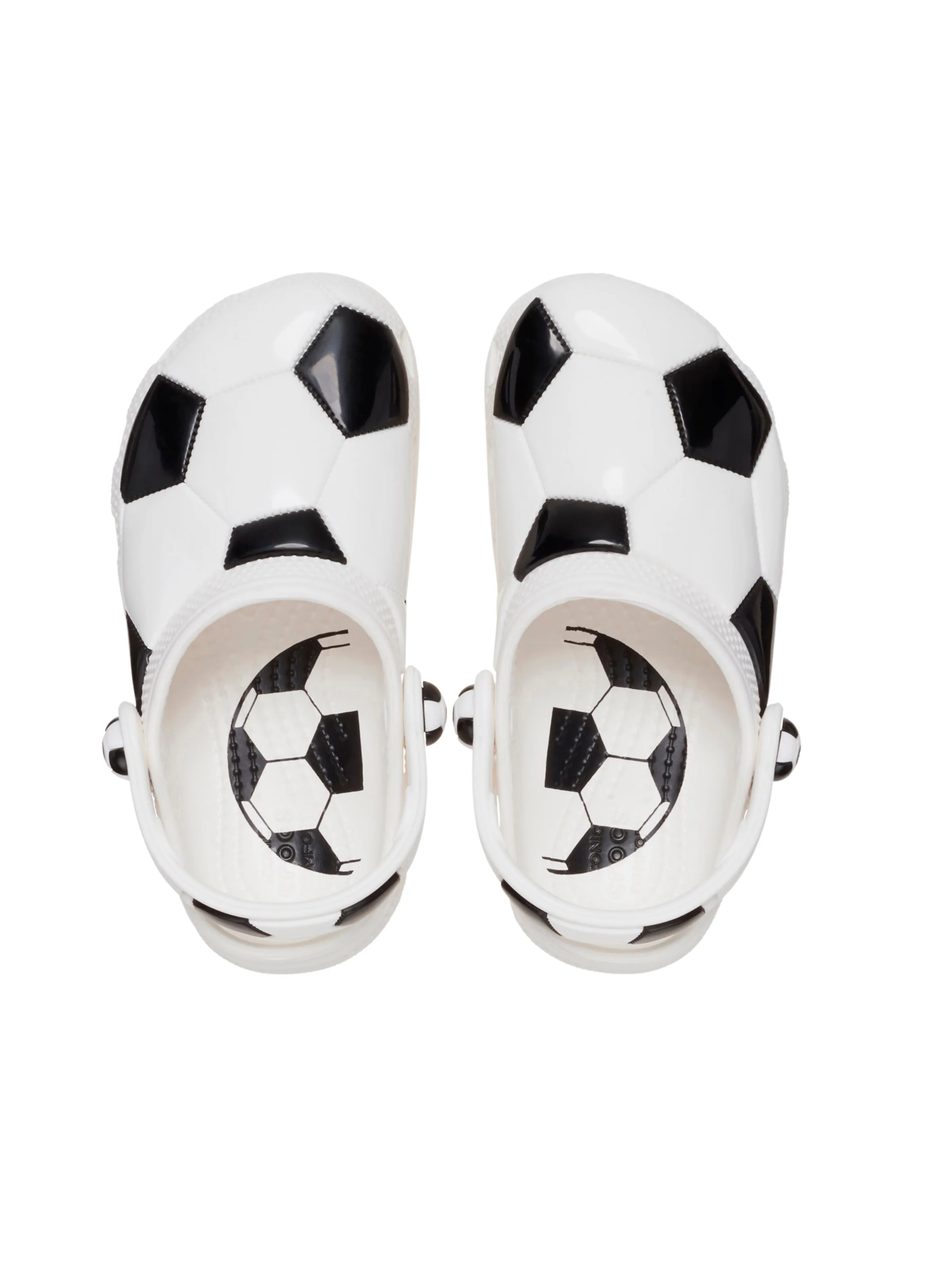 Ciabatte "Classic Soccer Ball Clog T" Crocs bianche - Image 5