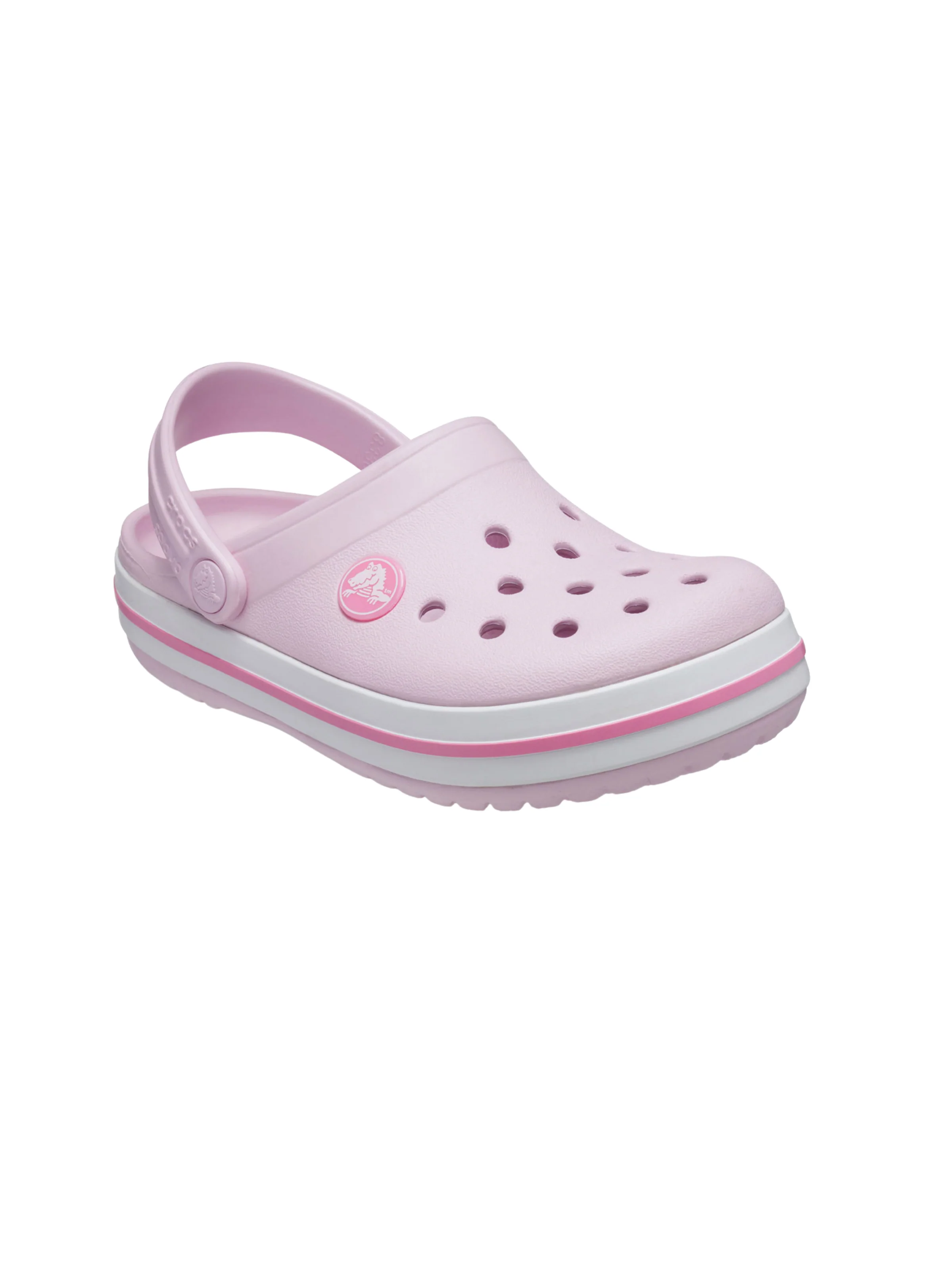 Ciabatte "Crocband Clog K" Crocs rosa con bande laterali - Image 2