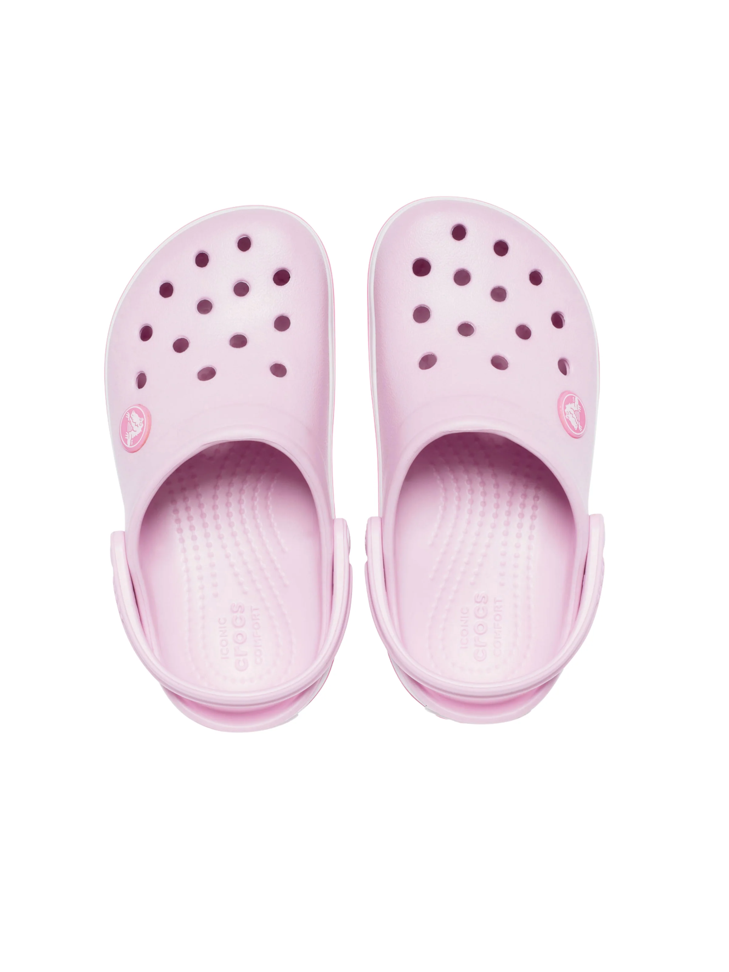 Ciabatte "Crocband Clog K" Crocs rosa con bande laterali - Image 4