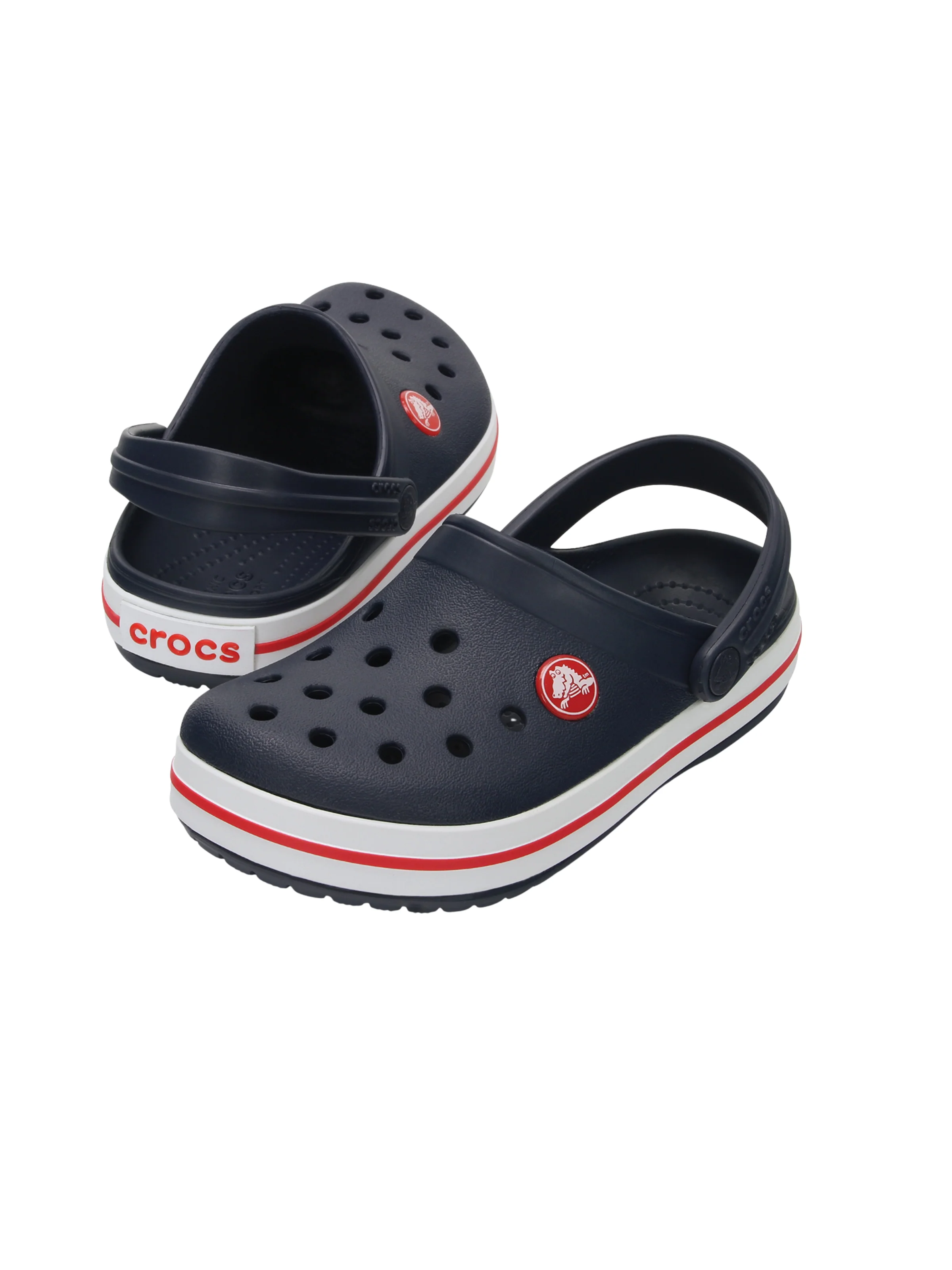 Ciabatte "Crocband Clog T" Crocs blu con bande a contrasto - Image 3