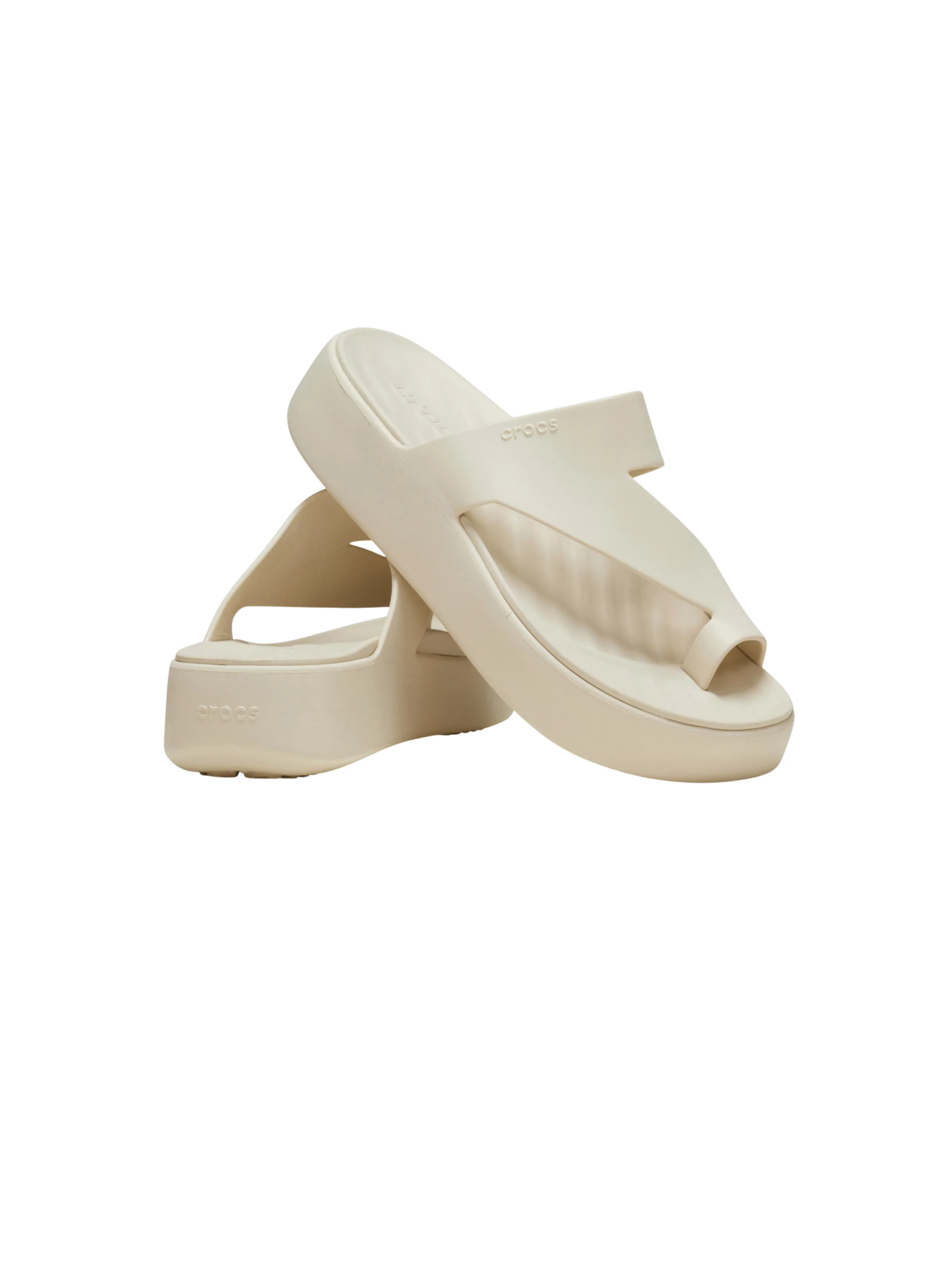 Ciabatte "Getaway Platform Toe Loop W" Crocs beige - Image 2
