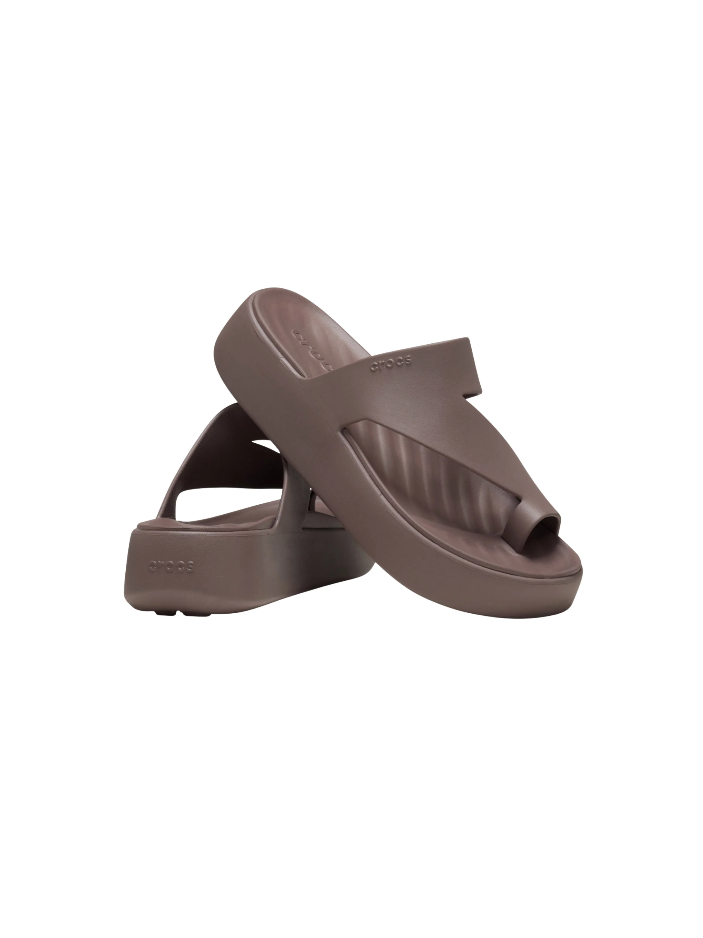 Ciabatte "Getaway Platform Toe Loop W" Crocs marrone - Image 2