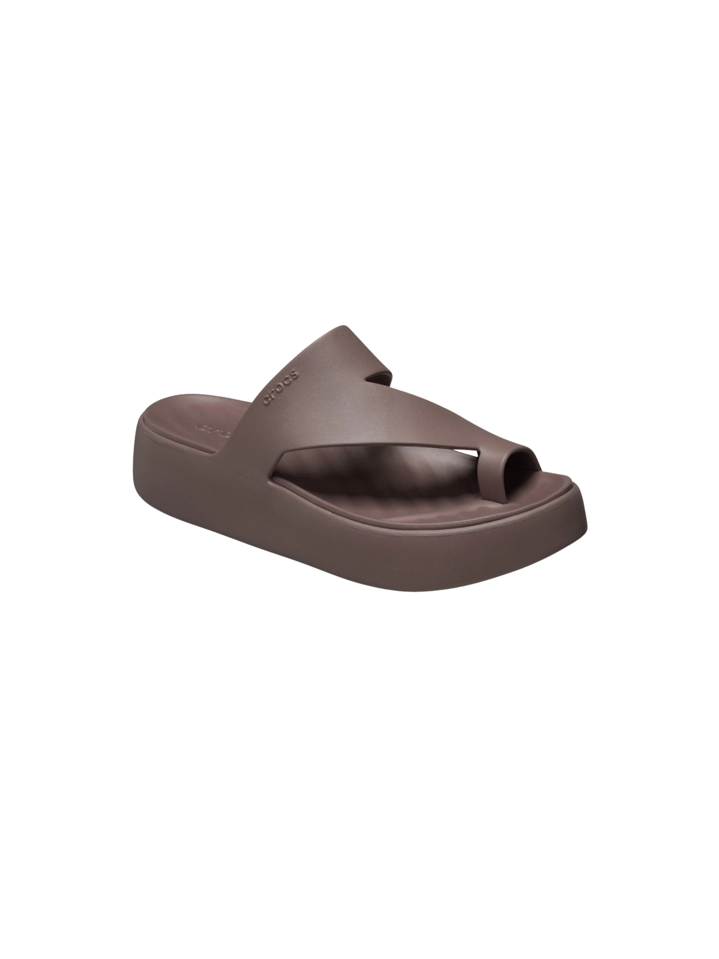 Ciabatte "Getaway Platform Toe Loop W" Crocs marrone - Image 3