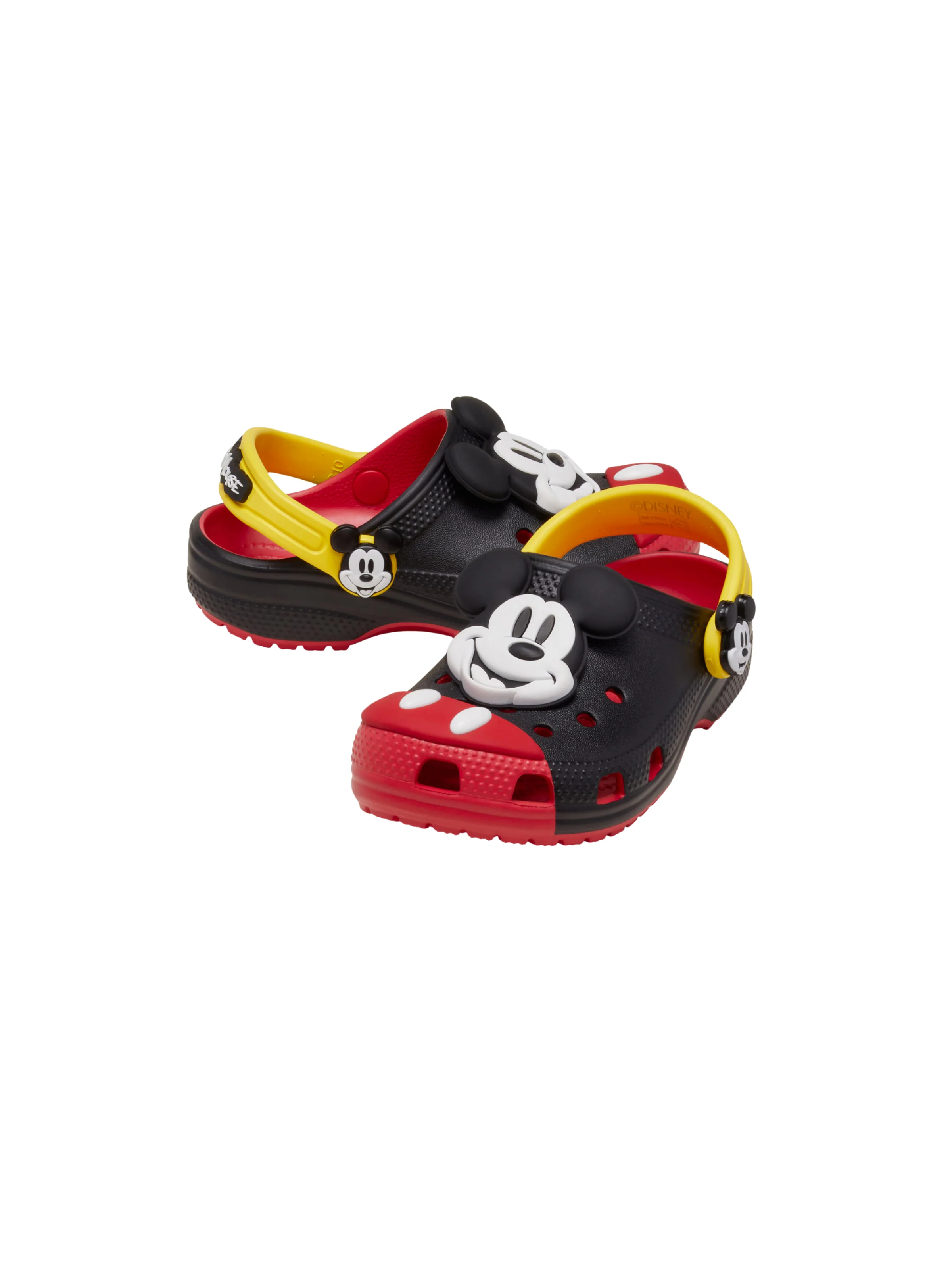 Ciabatte "Mickey Mouse Classic Clog K" Crocs nere e rosse - Image 3