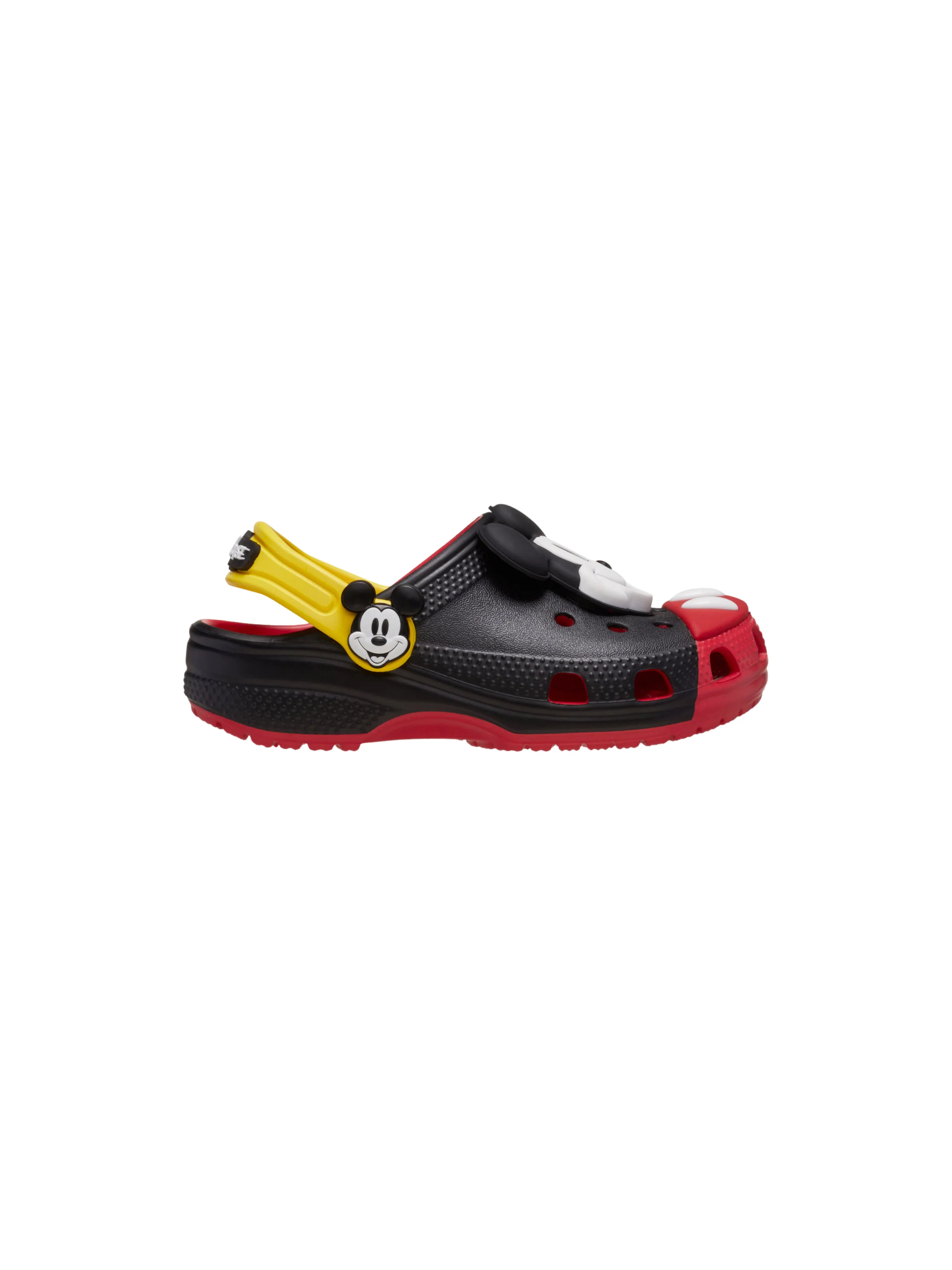 Ciabatte "Mickey Mouse Classic Clog T" Crocs rosse e nere