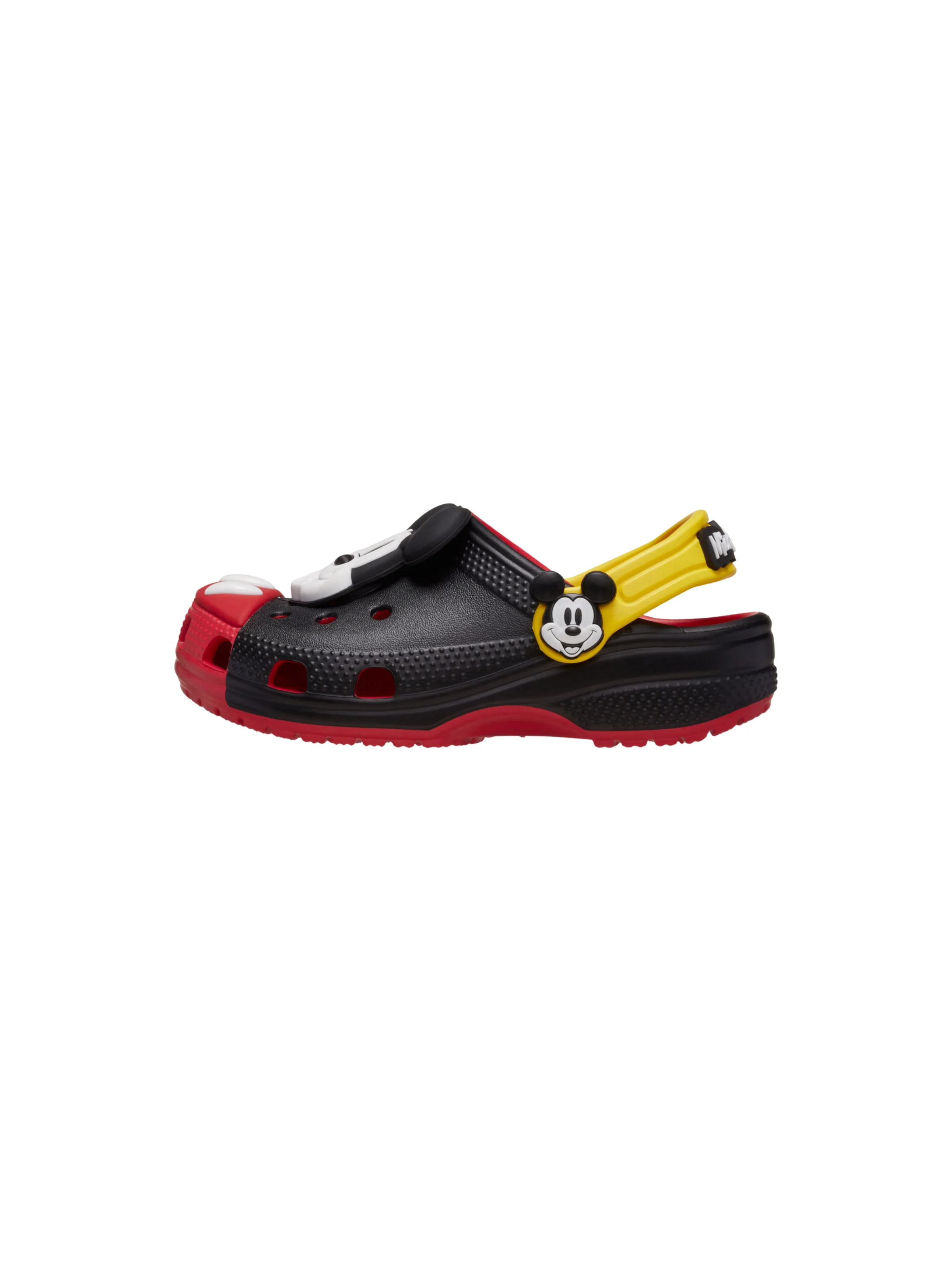 Ciabatte "Mickey Mouse Classic Clog T" Crocs rosse e nere - Image 5
