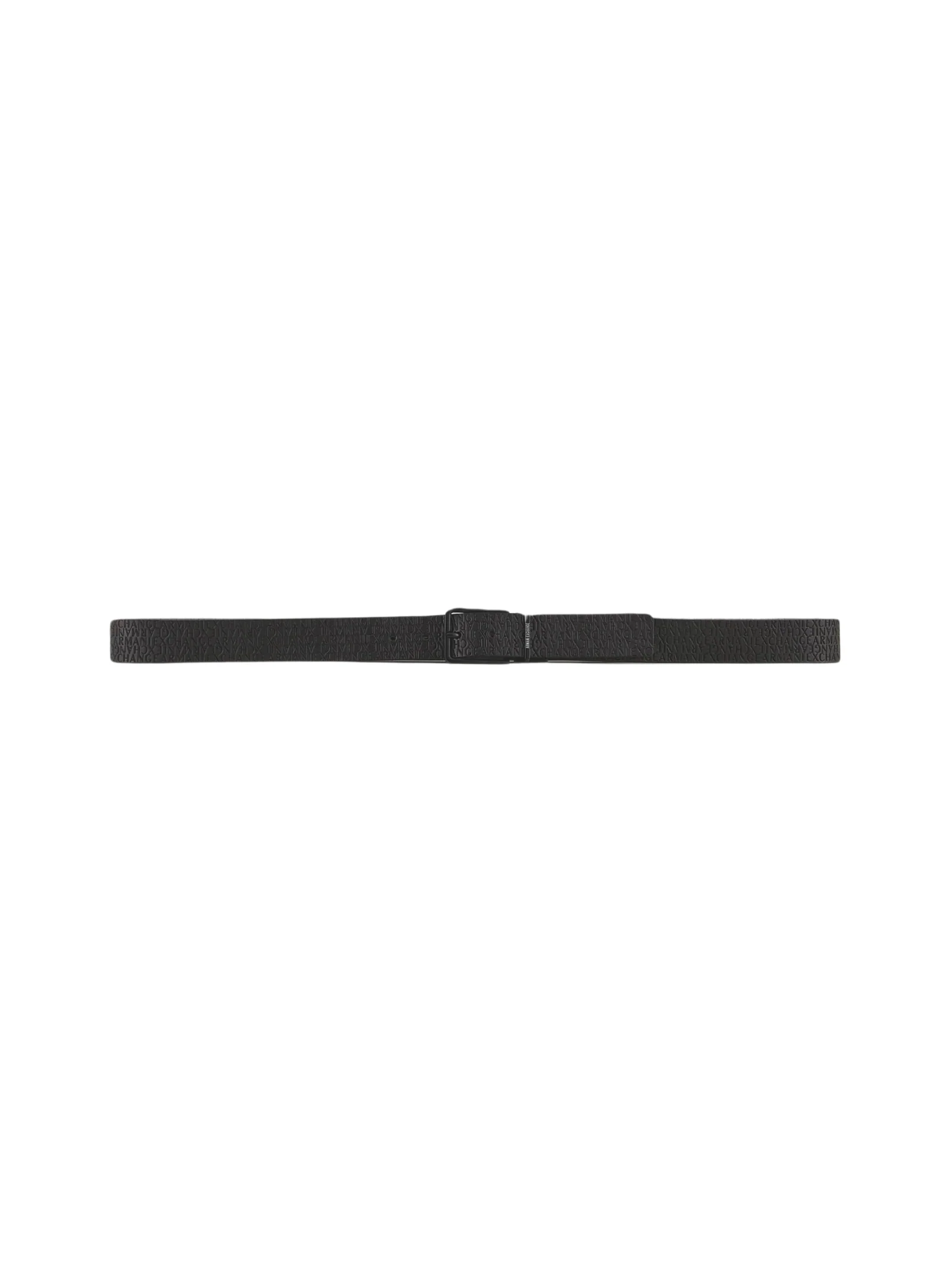 Cintura Armani Exchange nera logo all-over - Image 3