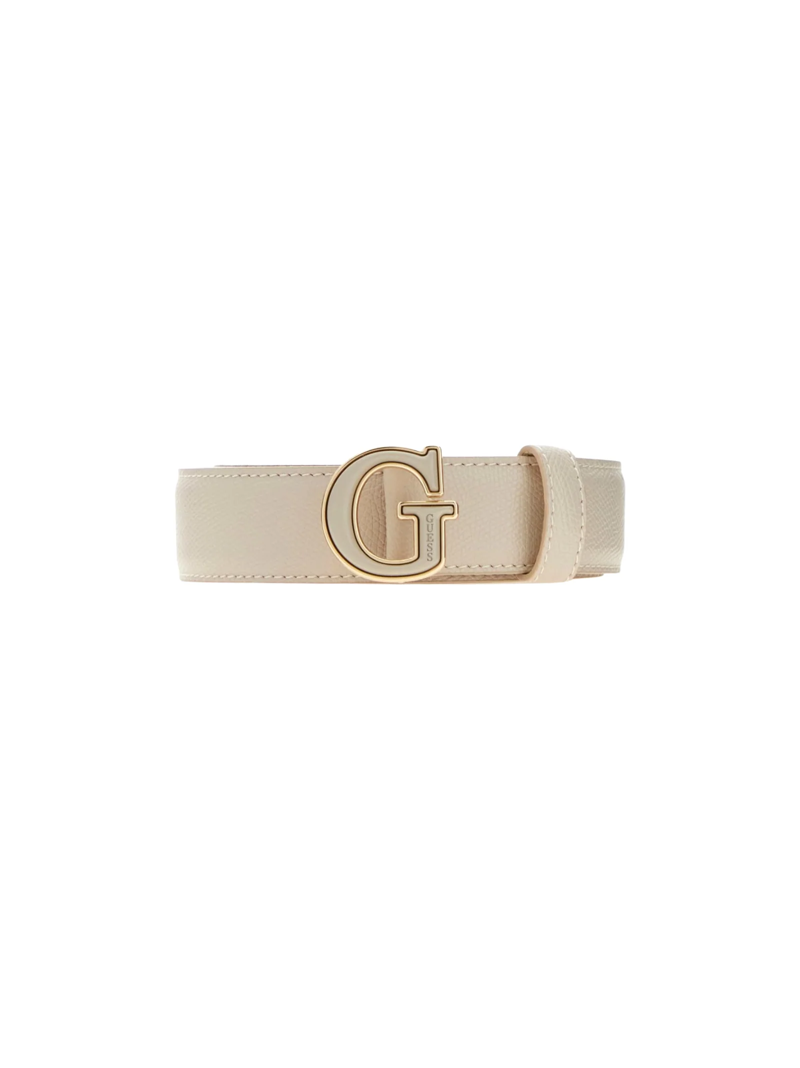 Cintura Guess beige con "G" in rilievo