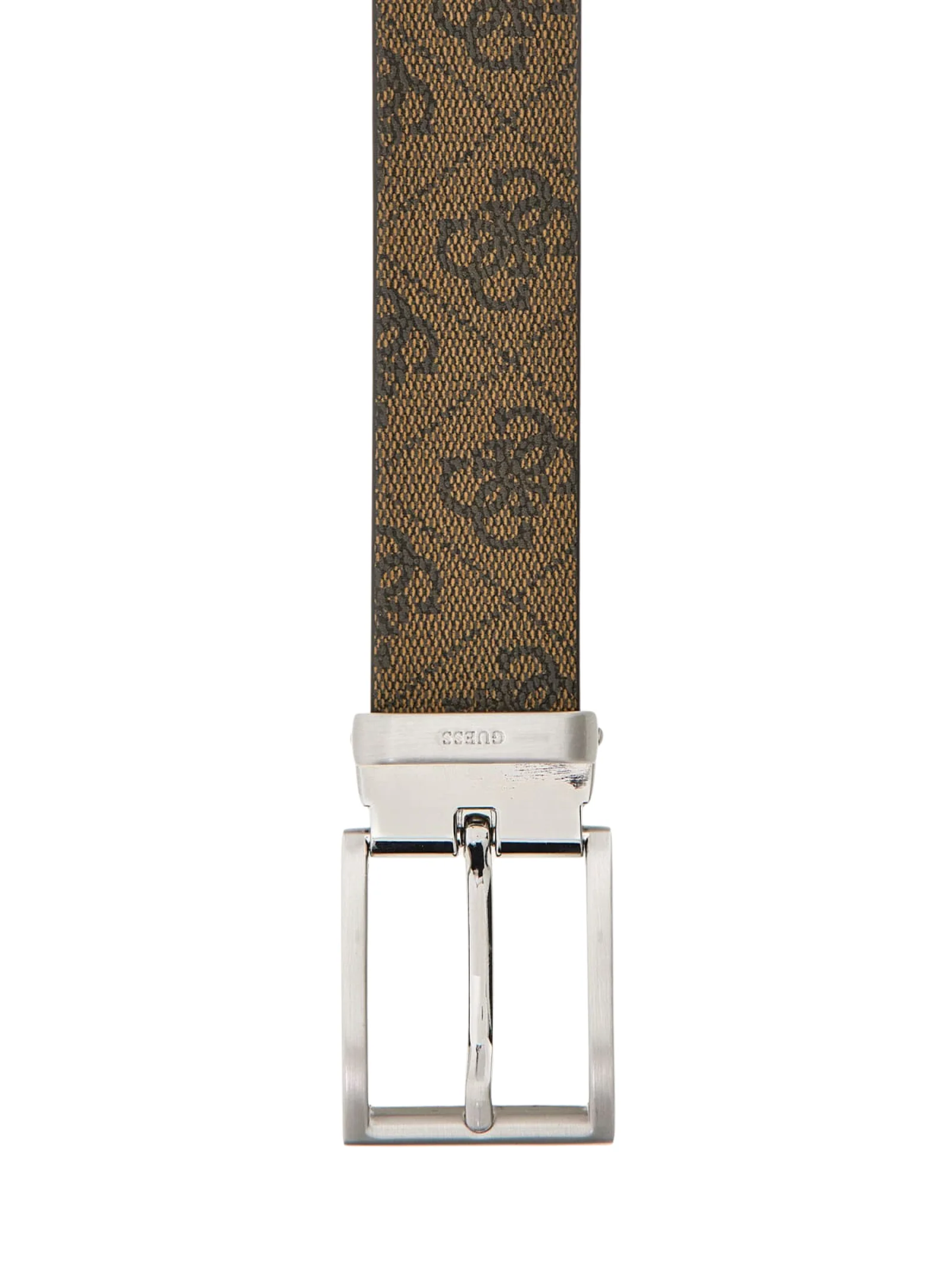 Cintura Guess marrone con logo 4G all over - Image 3