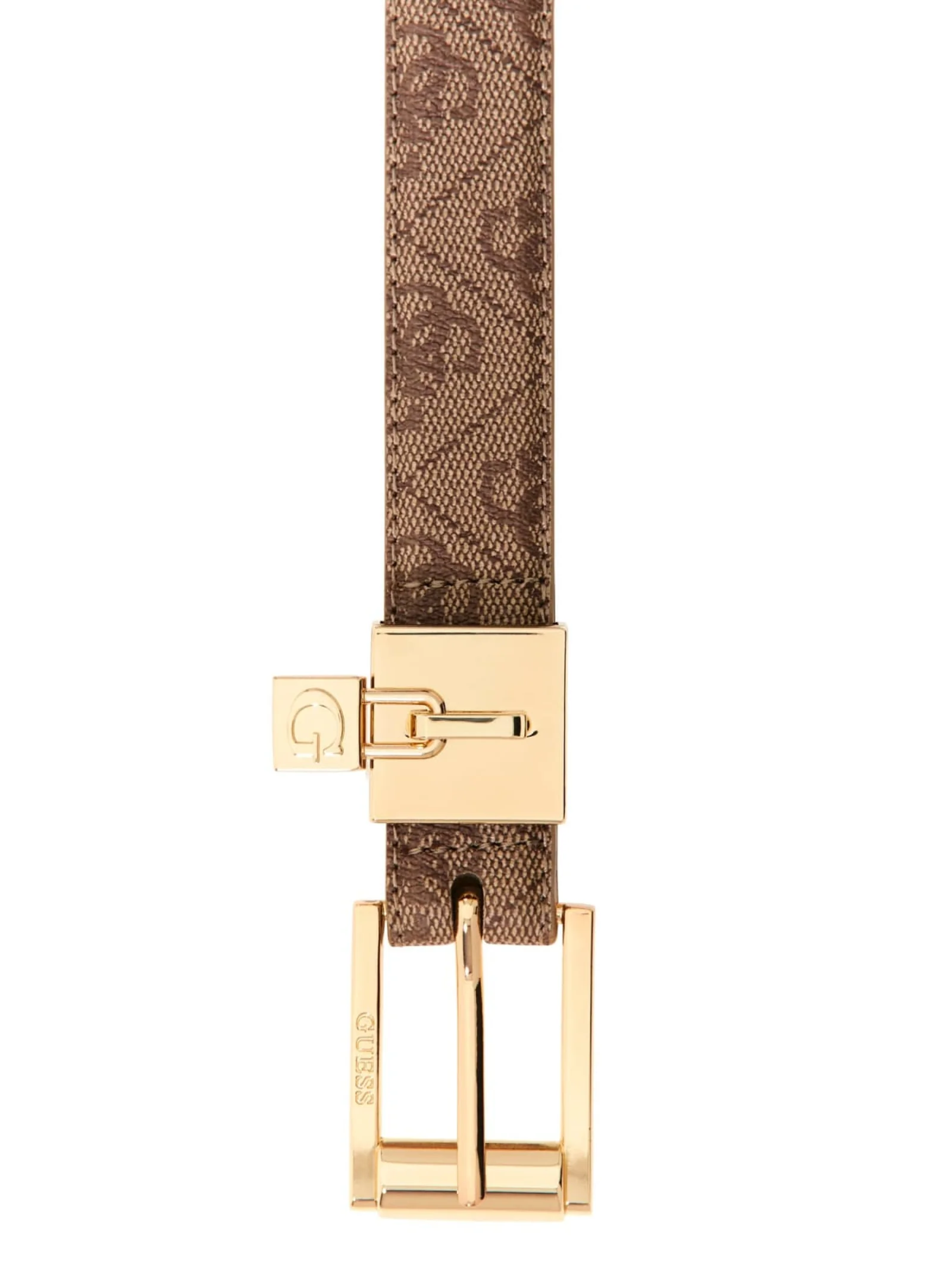 Cintura Guess marrone con logo 4G all over - Image 2