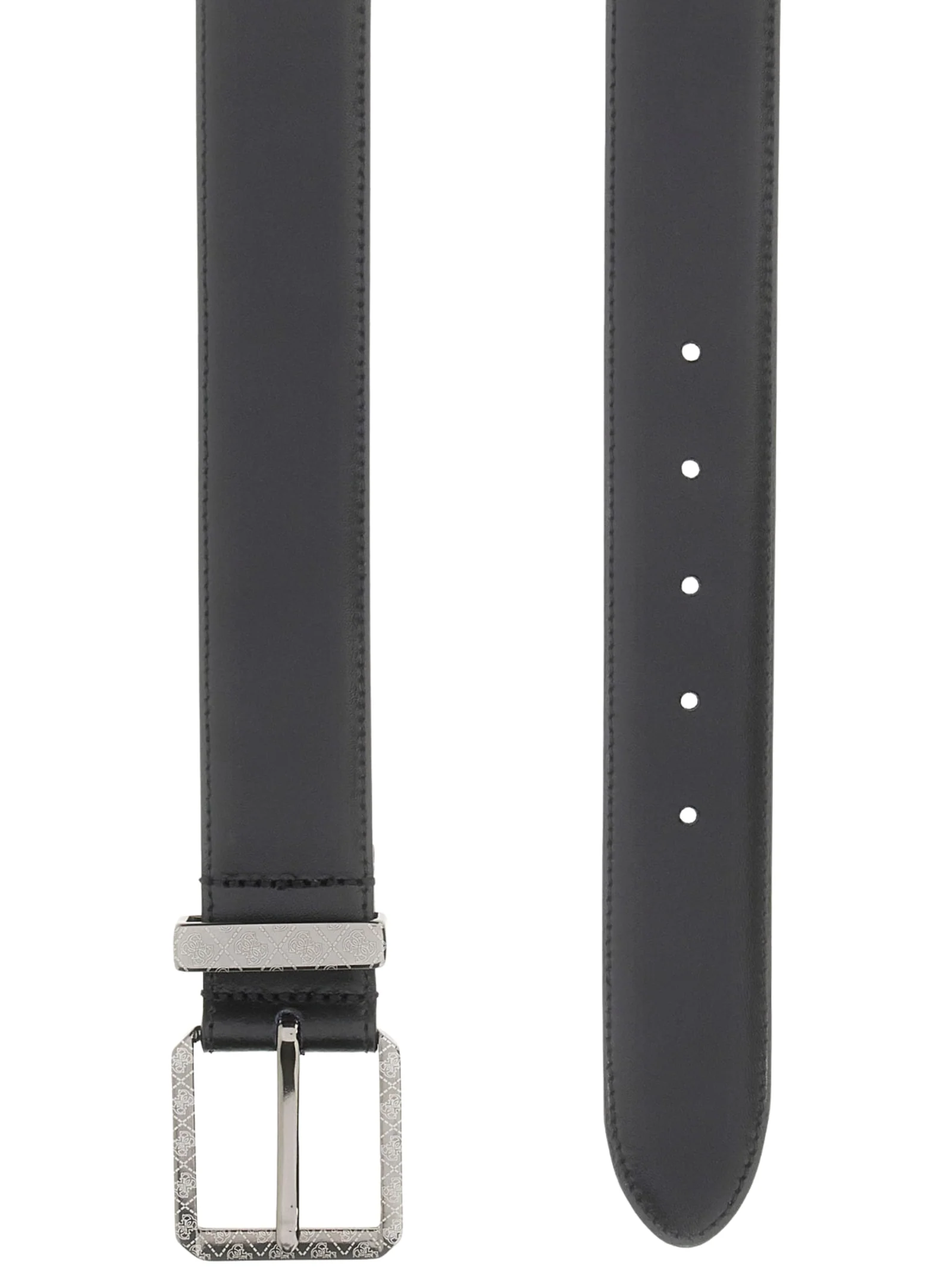 Cintura Guess nera con fibbia logata - Image 2