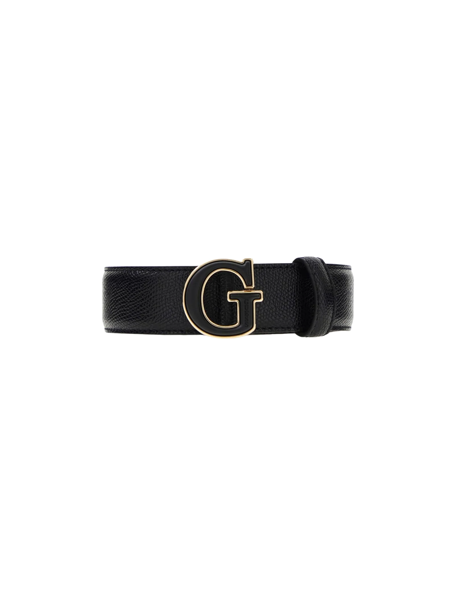 Cintura Guess nera con "G" in rilievo