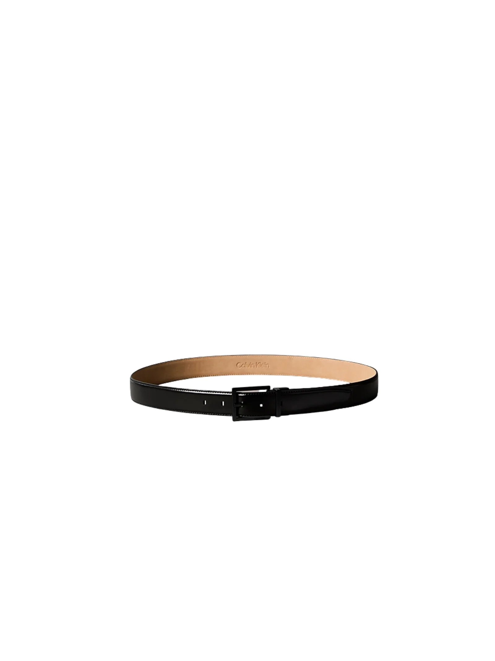 Cintura regolabile Calvin Klein nera in pelle - Image 2