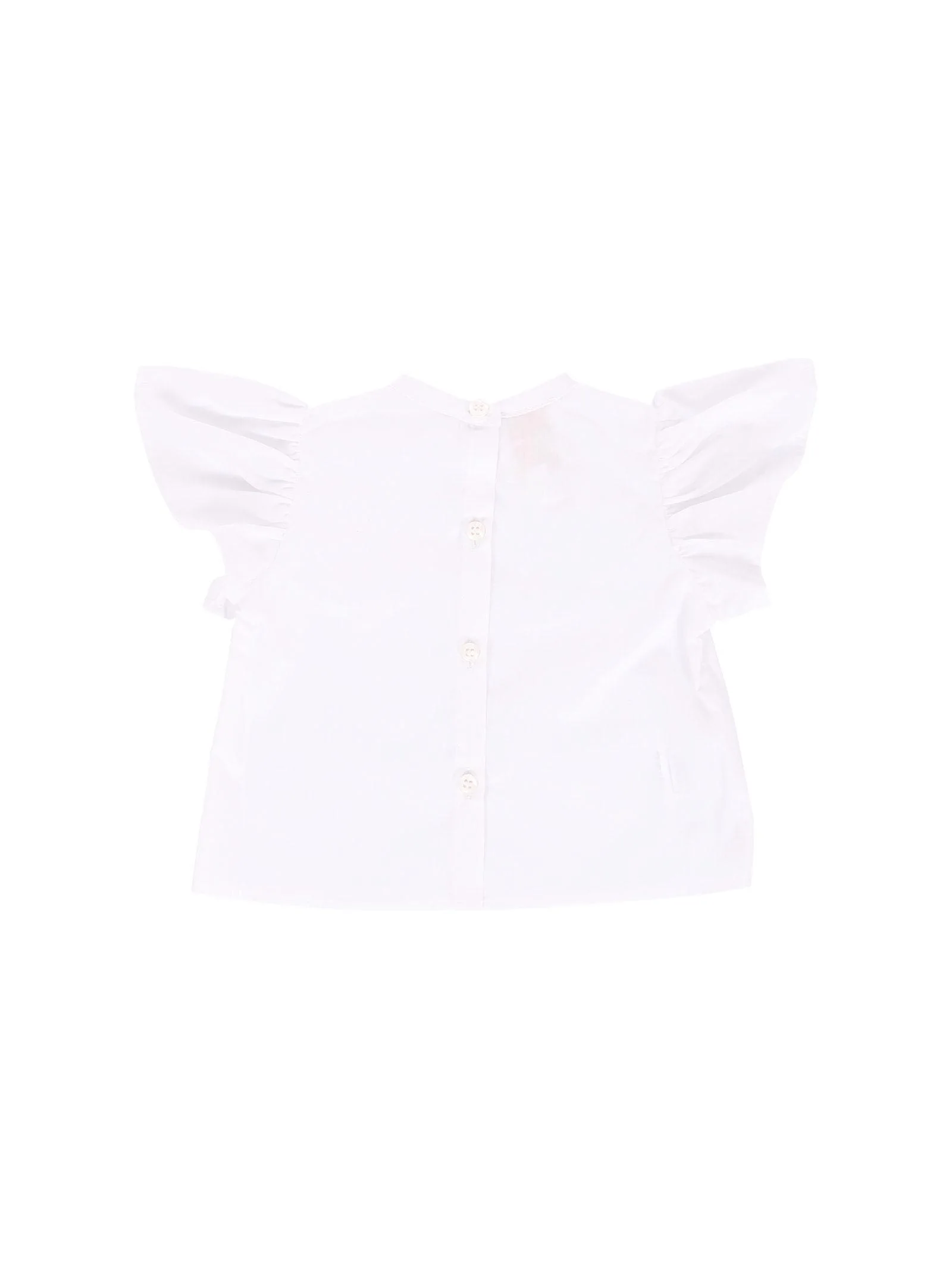 Camicia Cocò et Mamà bianca con maniche a palloncino - Image 2