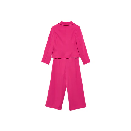 Completo giacca e pantalone Abel & Lula fucsia con fiocco - Image 2