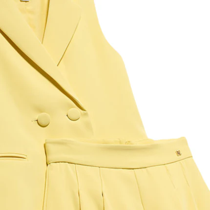 Completo giacca e shorts Abel & Lula giallo - Image 3