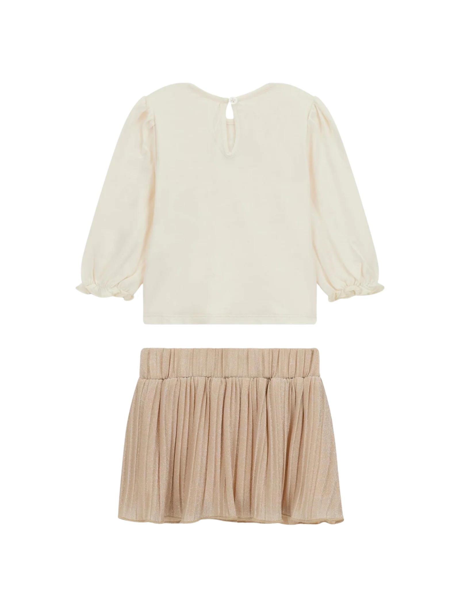 Completo Guess bianco e beige con fiocco - Image 2