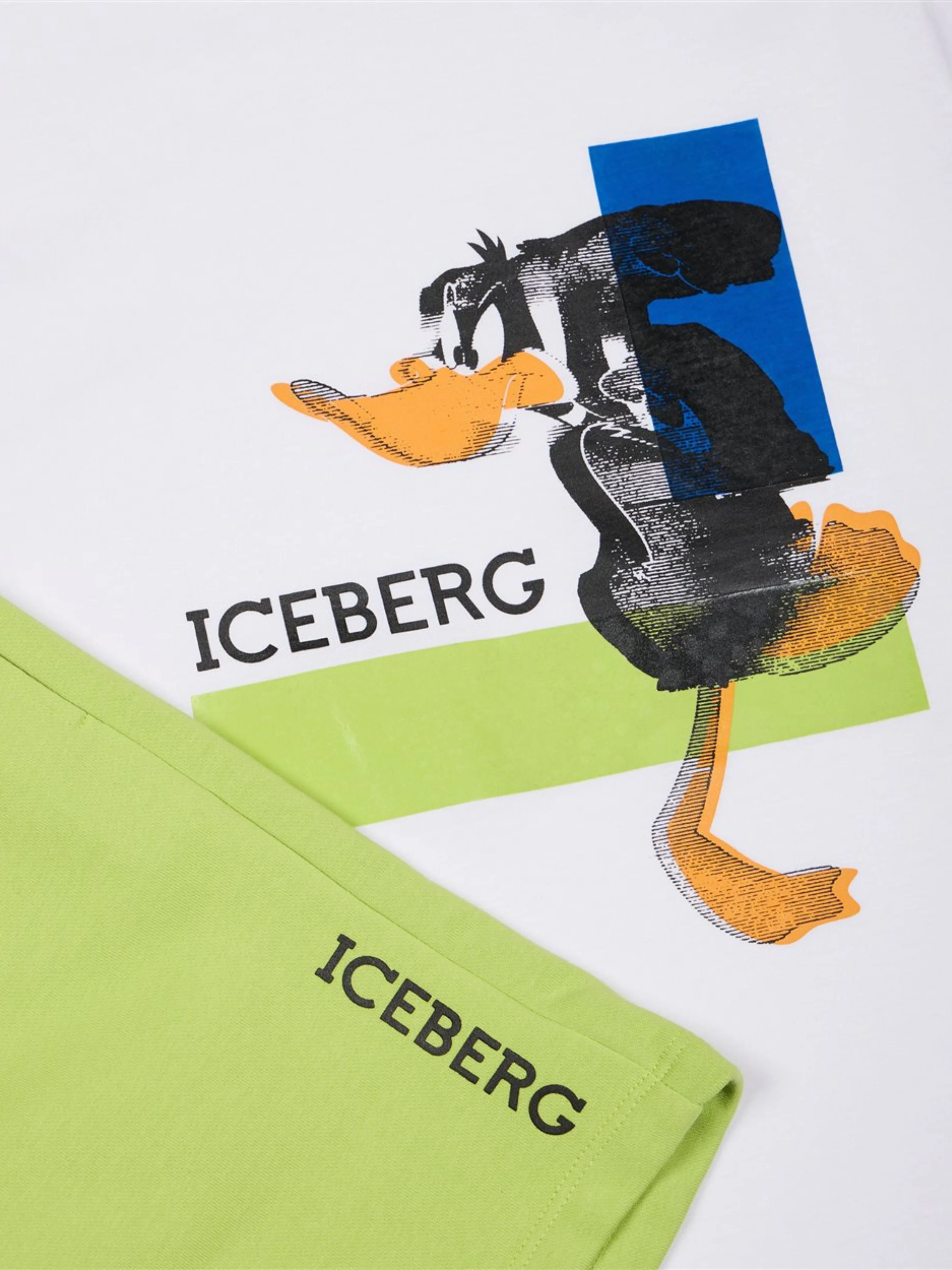 Completo Iceberg bianco e verde con stampa daffy duck - Image 3