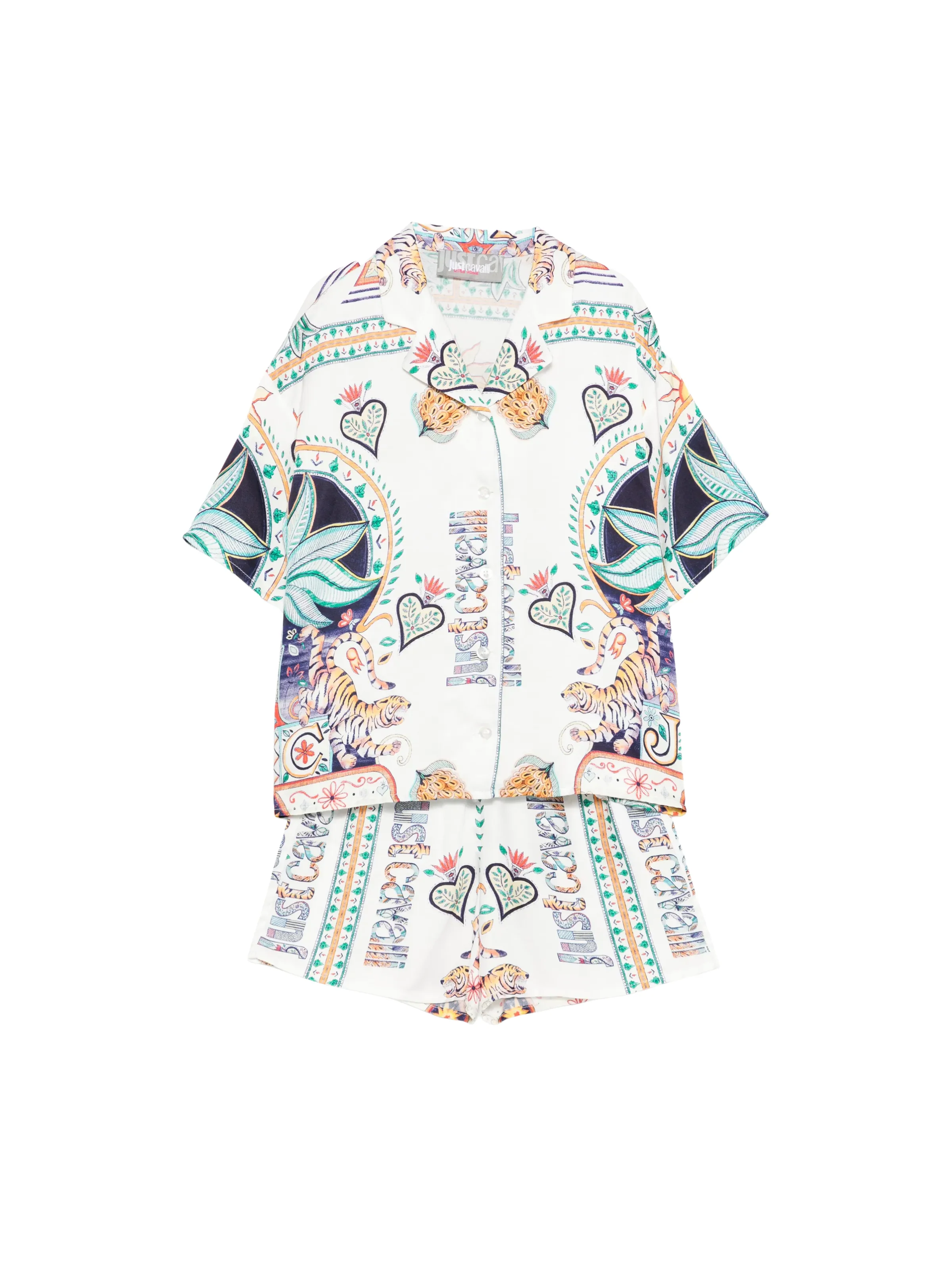 Completo Just Cavalli multicolor con stampa animalier