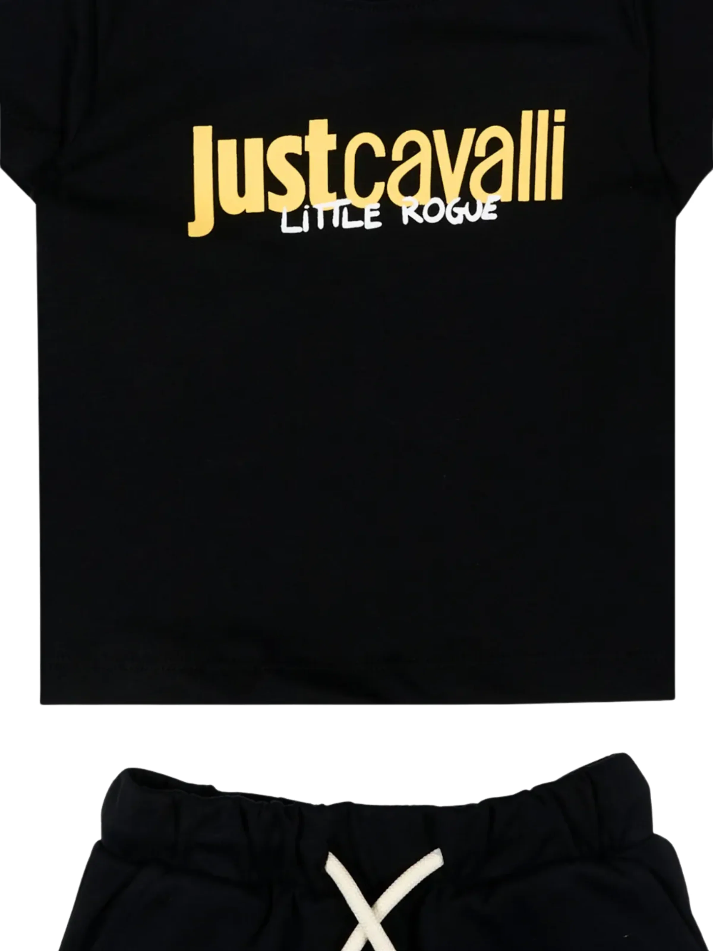 Completo Just Cavalli nero con logo e stampa animalier posteriore - Image 3