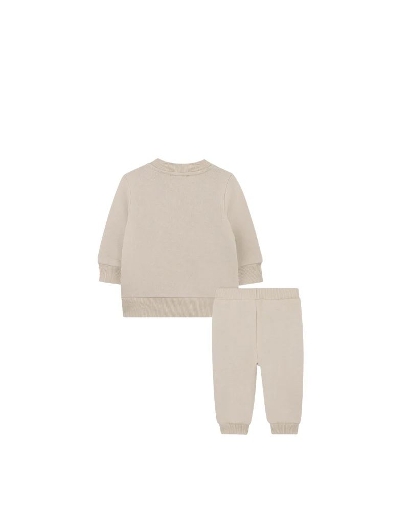 Completo Kenzo beige con stampa elefante e logo - Image 2
