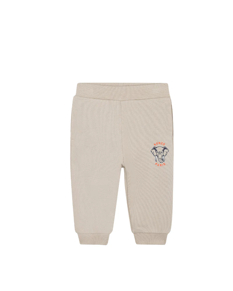 Completo Kenzo beige con stampa elefante e logo - Image 5
