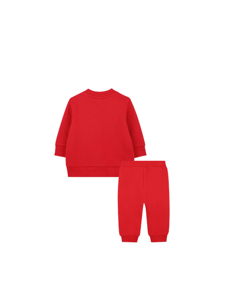 Completo Kenzo rosso con stampa elefante e logo - Image 2