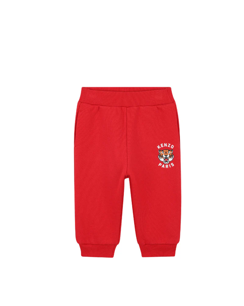 Completo Kenzo rosso con stampa elefante e logo - Image 5