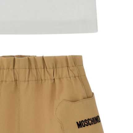 Completo polo e gonna Moschino bianca e beige - Image 2