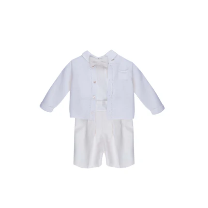 Coordinato Marlù bianco con papillon