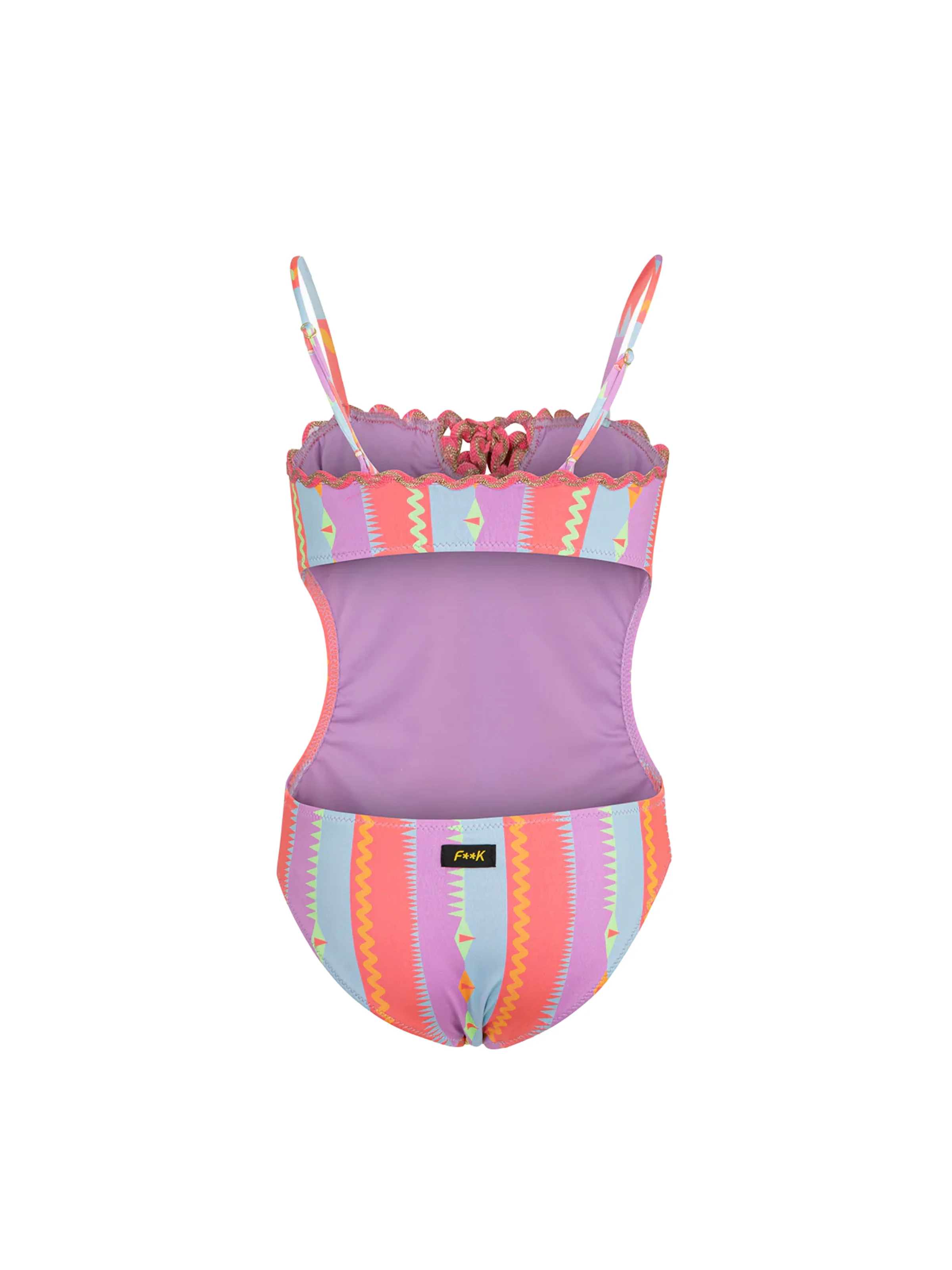 Costume intero Fk multicolor con schiena scoperta - Image 2