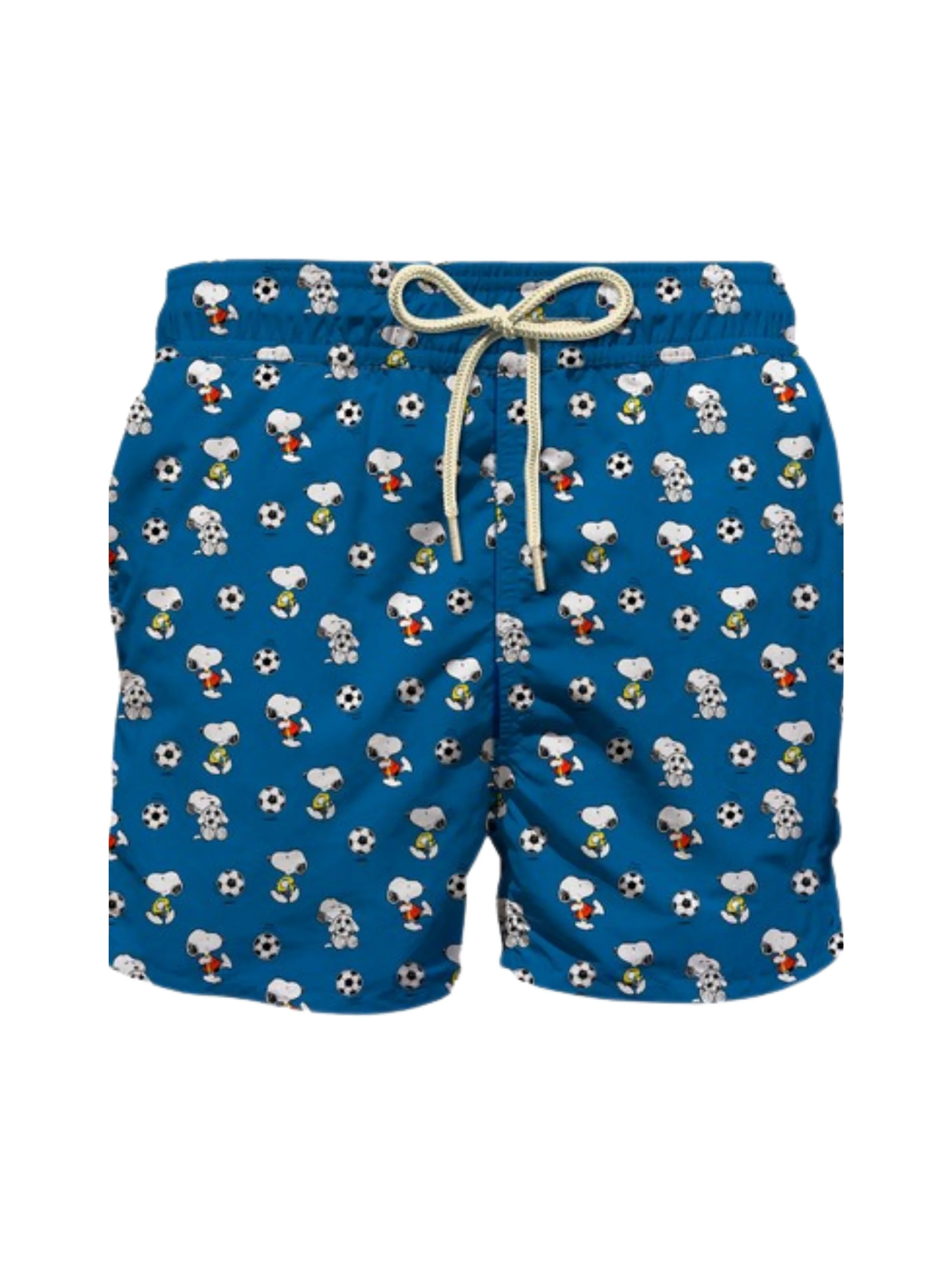 Costume "Jean Lighting" Saint Barth blu con snoopy a calcio