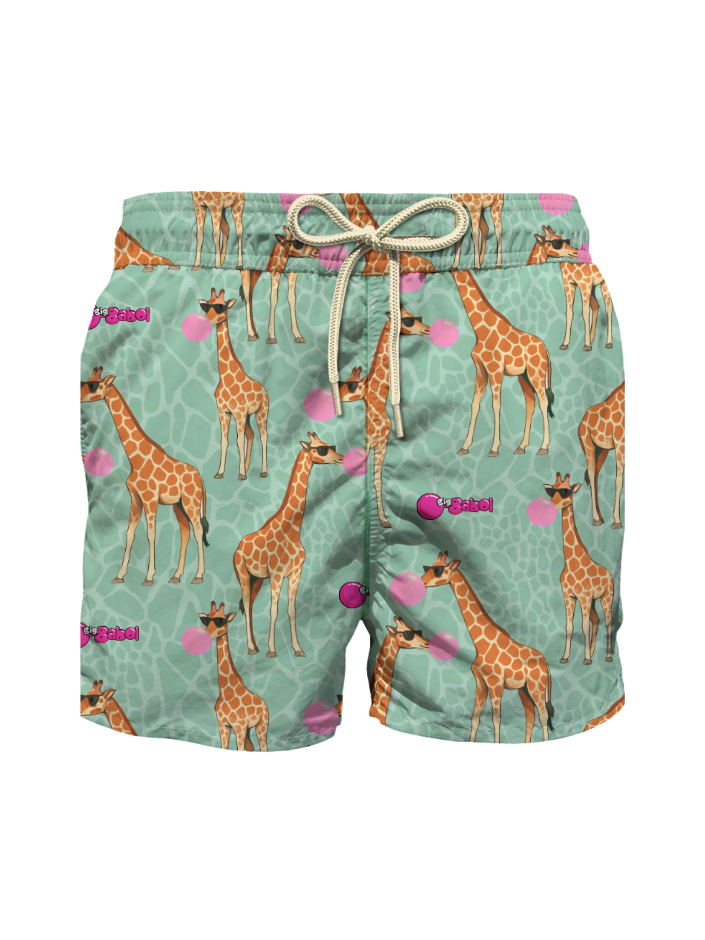 Costume "Jean Lighting" Saint Barth verde con giraffe