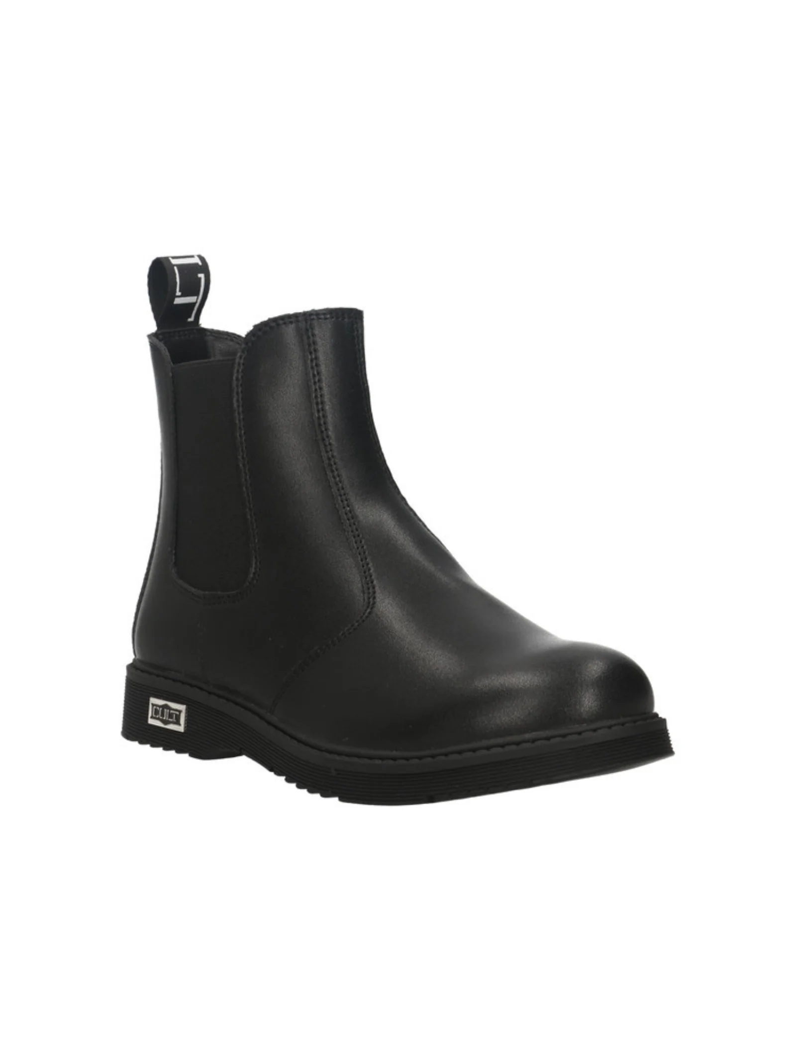 Stivaletto in ecopelle nero con zip laterale - Image 3