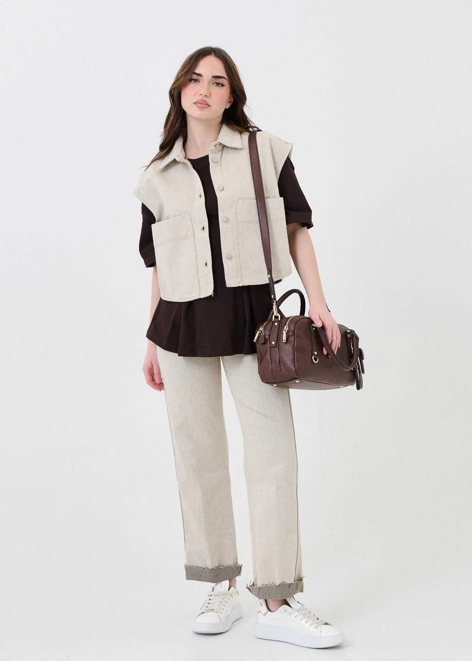 Jeans "Kate" Vicolo beige - Image 4