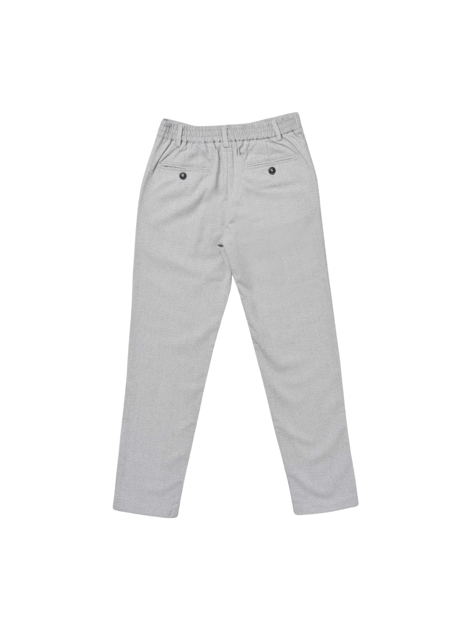Pantalone Dan John grigio melange in flanella con pinces - Image 2